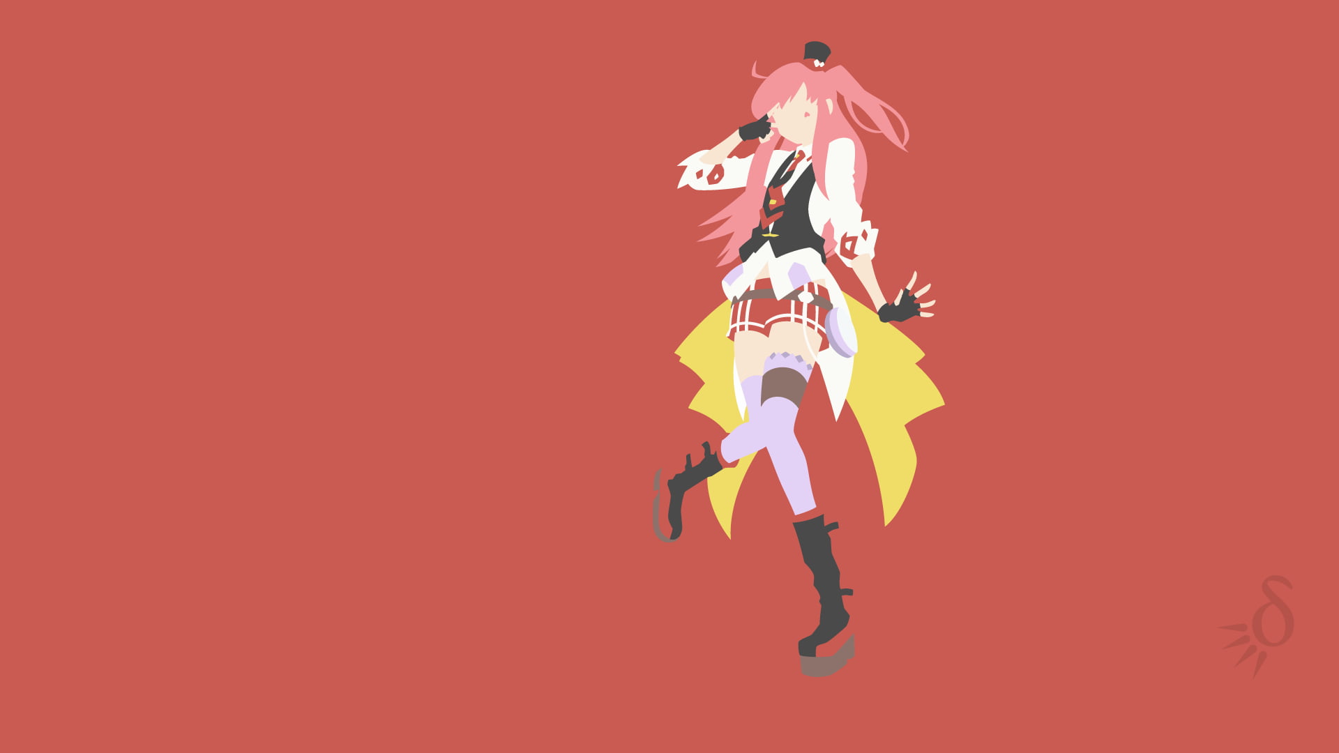 women, vitality, Tetora, studio shot, jumping, mid-air, indoors, motion, clothing, digital composite, colored background, Log Horizon, young adult, fashion, HD Wallpaper