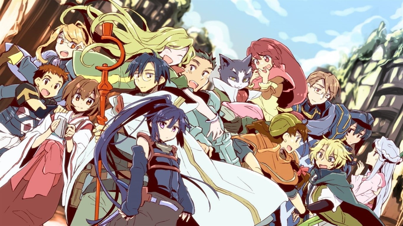 anime log horizon nyanta akatsuki log horizon naotsugu shiroe minori tohya lenessia erhart cowen, nature, spirituality, low angle view, sunlight, no people, HD Wallpaper