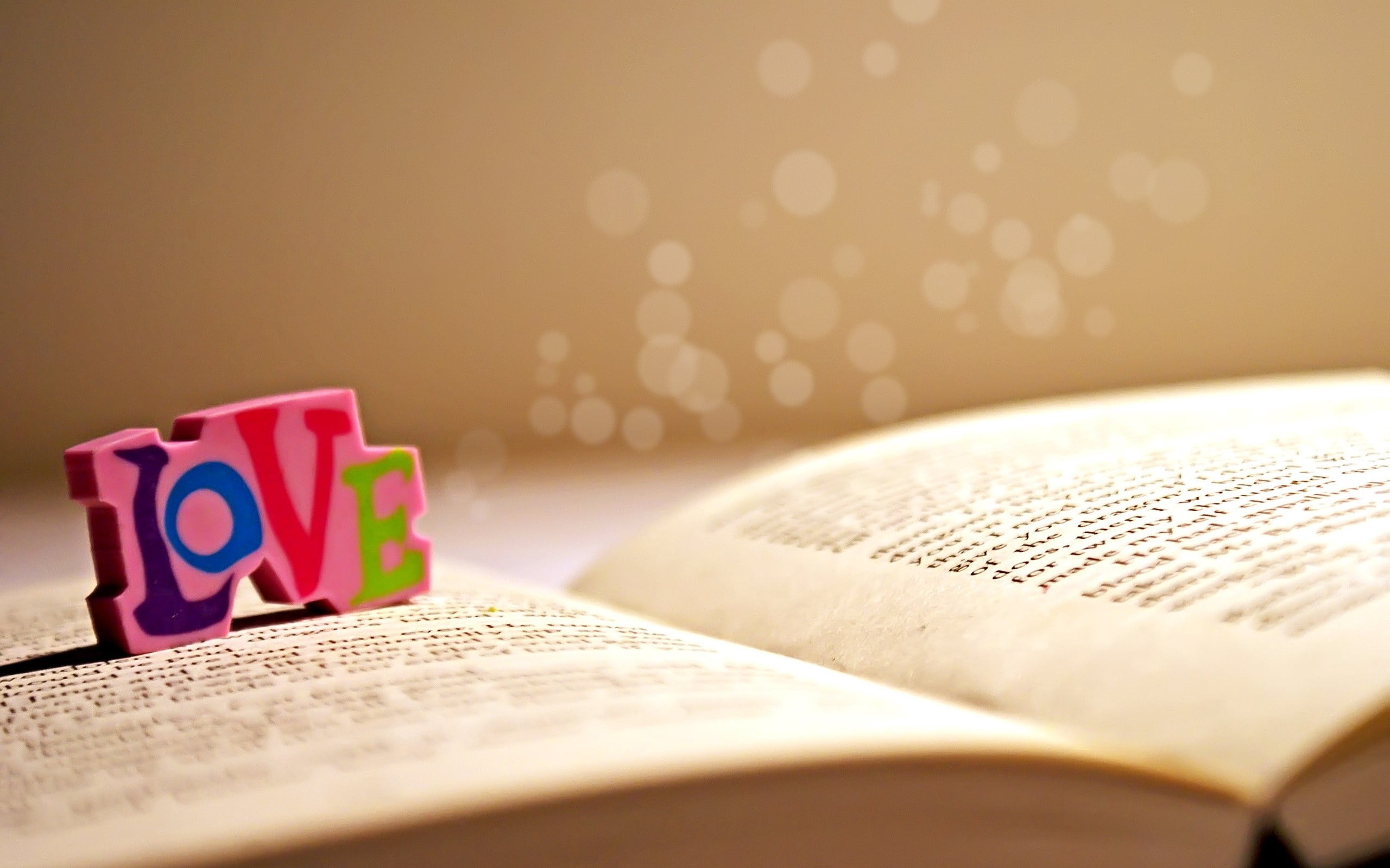 learning, copy Space, selective focus, love, studio shot, still life, page, close-up, multi-colored, open, eraser, paper, spirituality, reading, education, HD Wallpaper