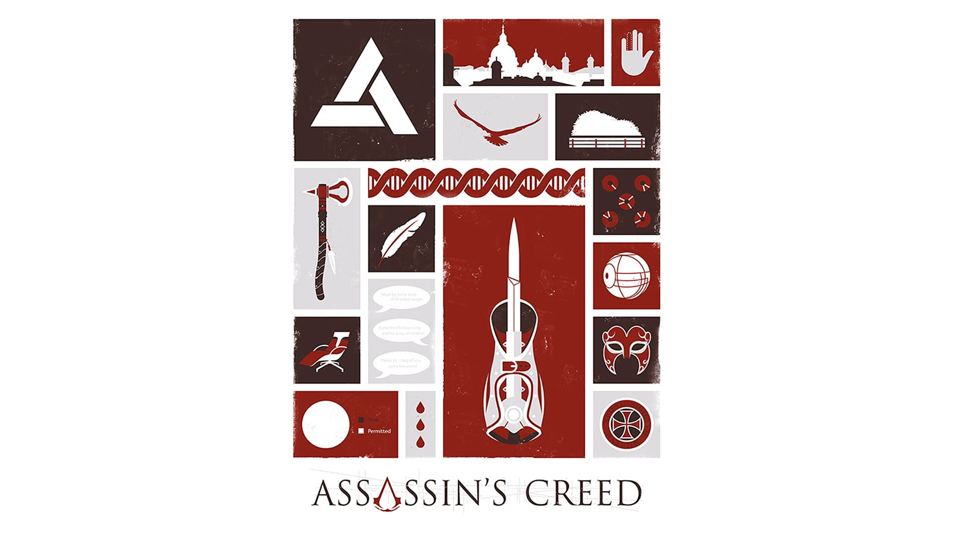 Creed, desmond, games, art, 1080P, ubisoft, Assassins, video, animus, fan, miles, HD Wallpaper