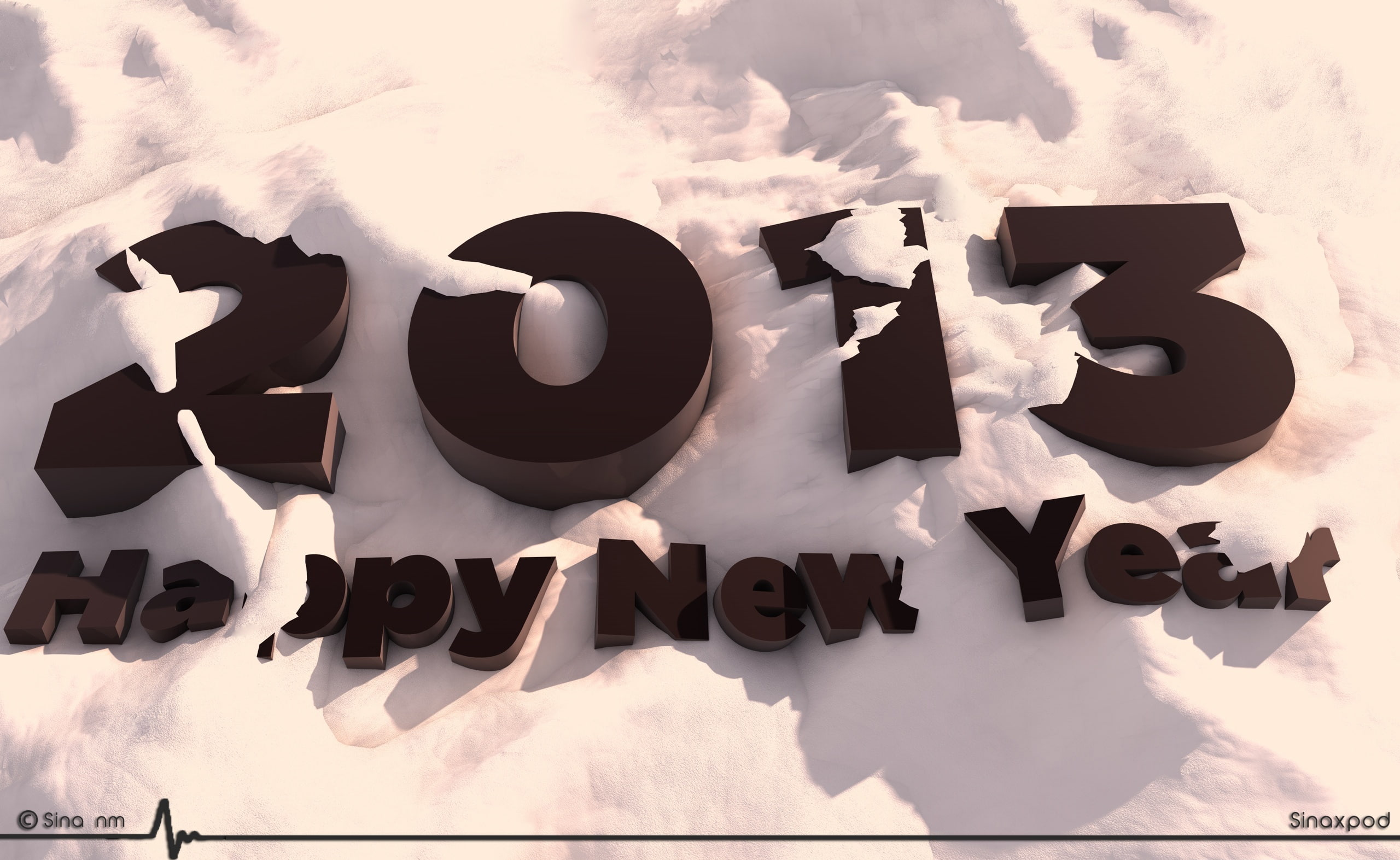 newyear, close-up, still life, shape, New Year, wooden, standee, happy, 2013, design, communication, day, sunlight, capital letter, black color, year, black, HD Wallpaper