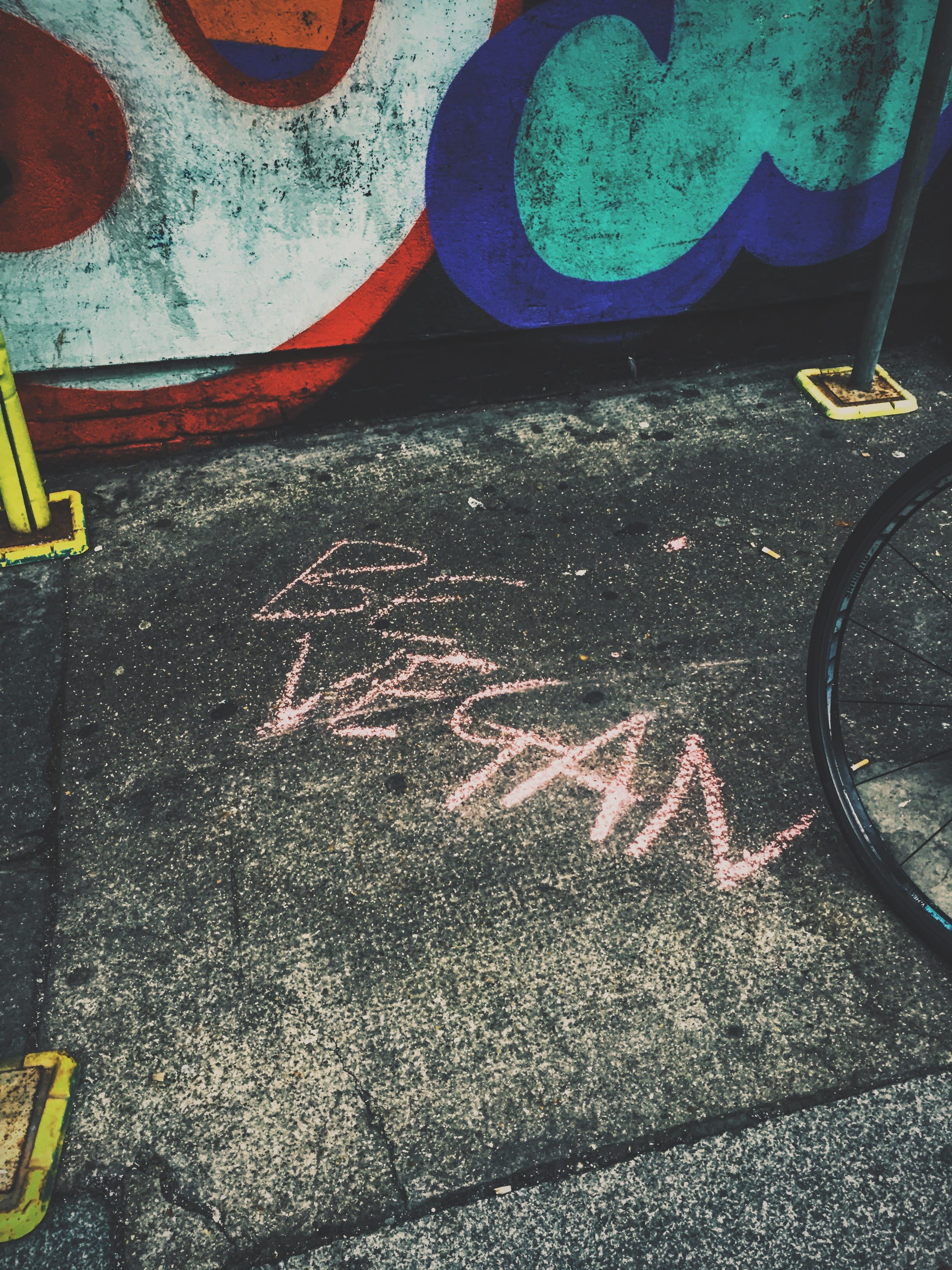 mode of transportation, outdoors, no people, low section, veganism, western script, day, art and craft, vegan, be vegan, sign, urban, close-up, absence, Phone HD Wallpaper