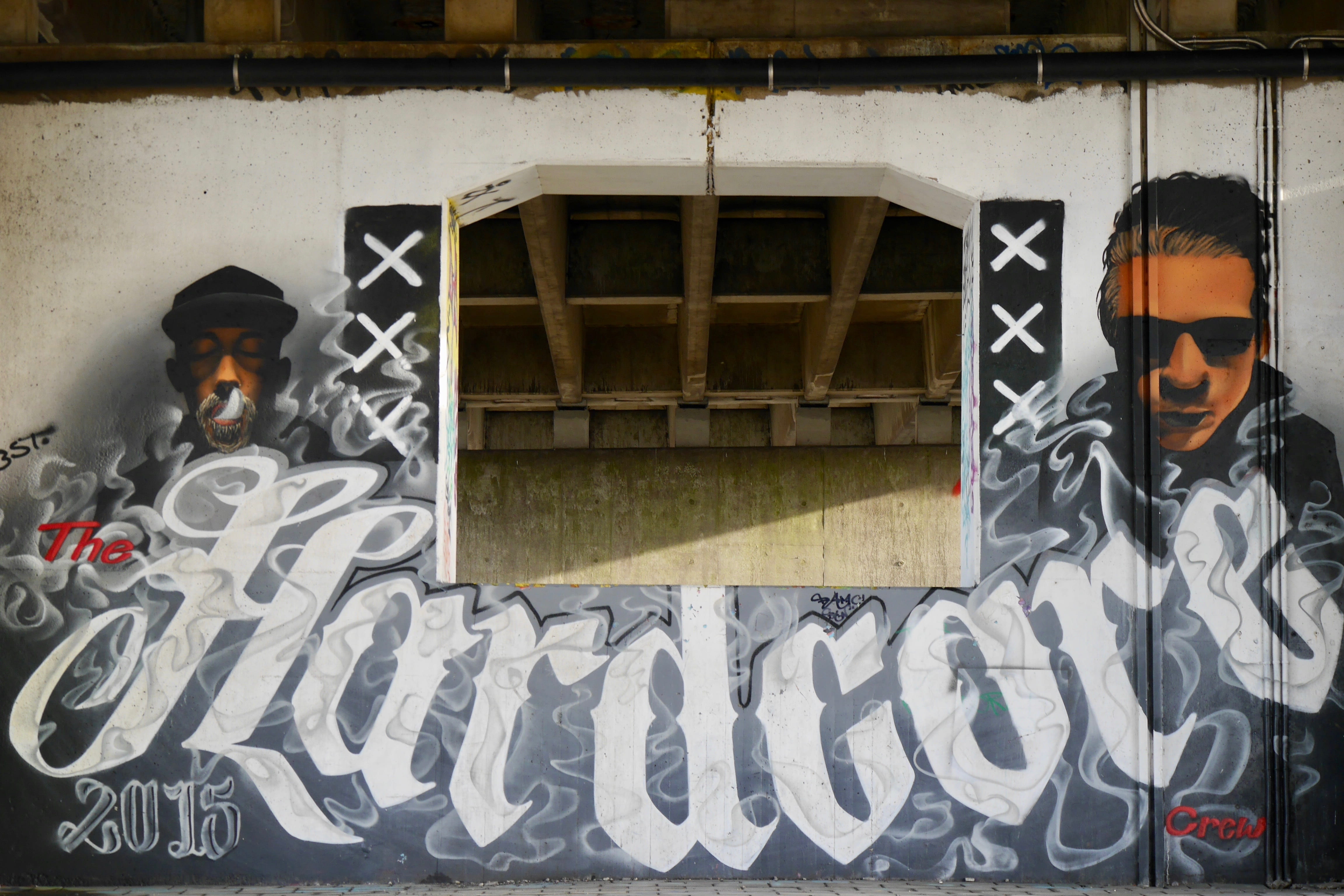 2015, urban, mural, subculture, building, paint, europe, creativity, window, art and craft, outdoors, netherlands, wall, pattern, amsterdam, the hardcore crew, HD Wallpaper