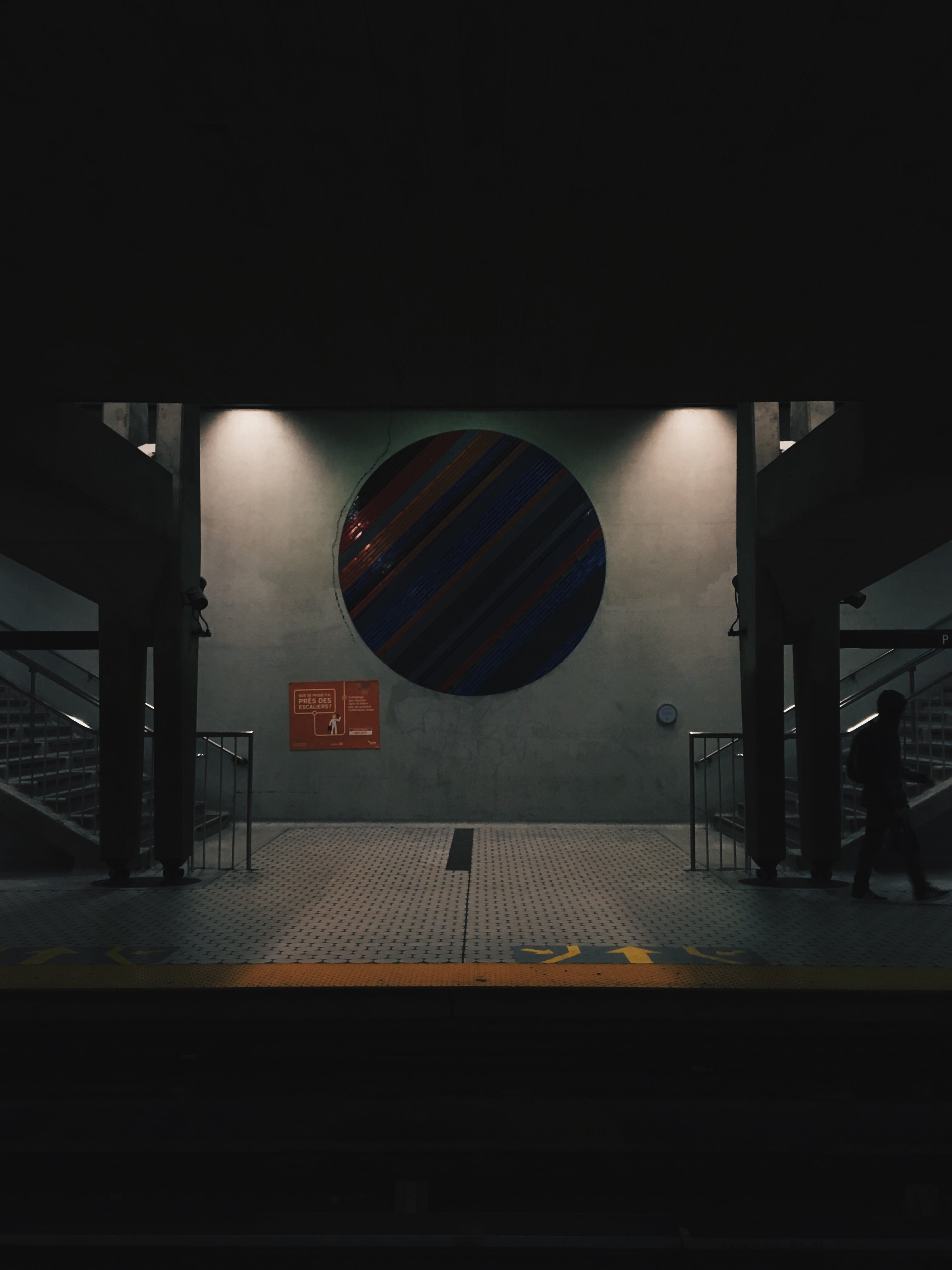 lighting equipment, absence, inside, railroad track, underground, ceiling, tube, dark, transportation, silhouette, building, track, train, built structure, Phone HD Wallpaper
