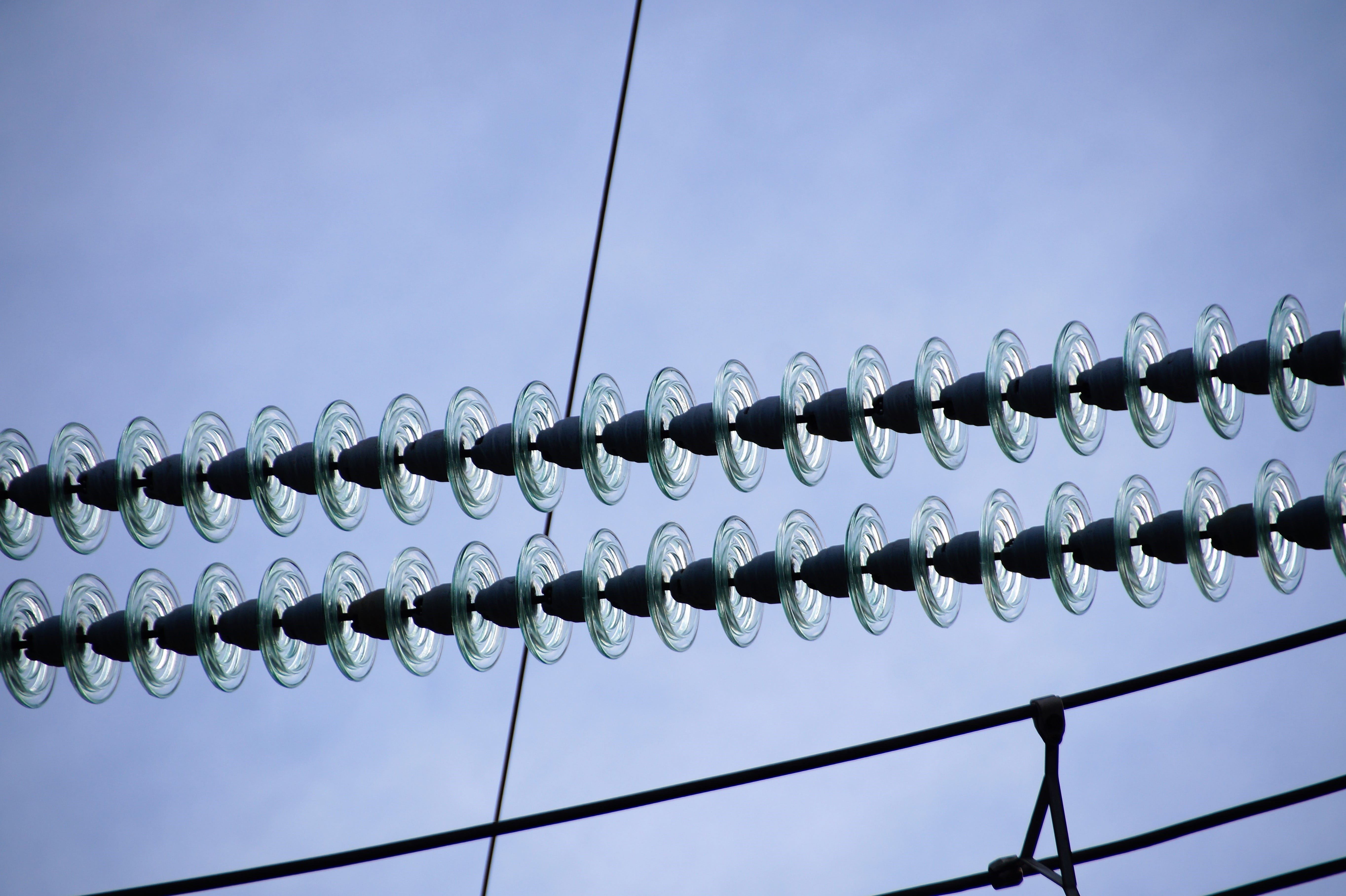 in a row, nature, transformer, lighting equipment, power supply, sky, repetition, side by side, electric, large group of objects, technology, line, no people, HD Wallpaper