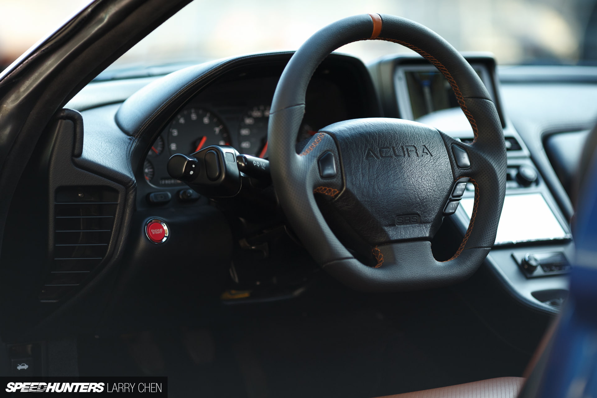 motor vehicle, vehicle, Acura NSX, 1080P, speedometer, travel, dashboard, depth of field, mode of transportation, windshield, day, silver colored, vehicle interior, HD Wallpaper
