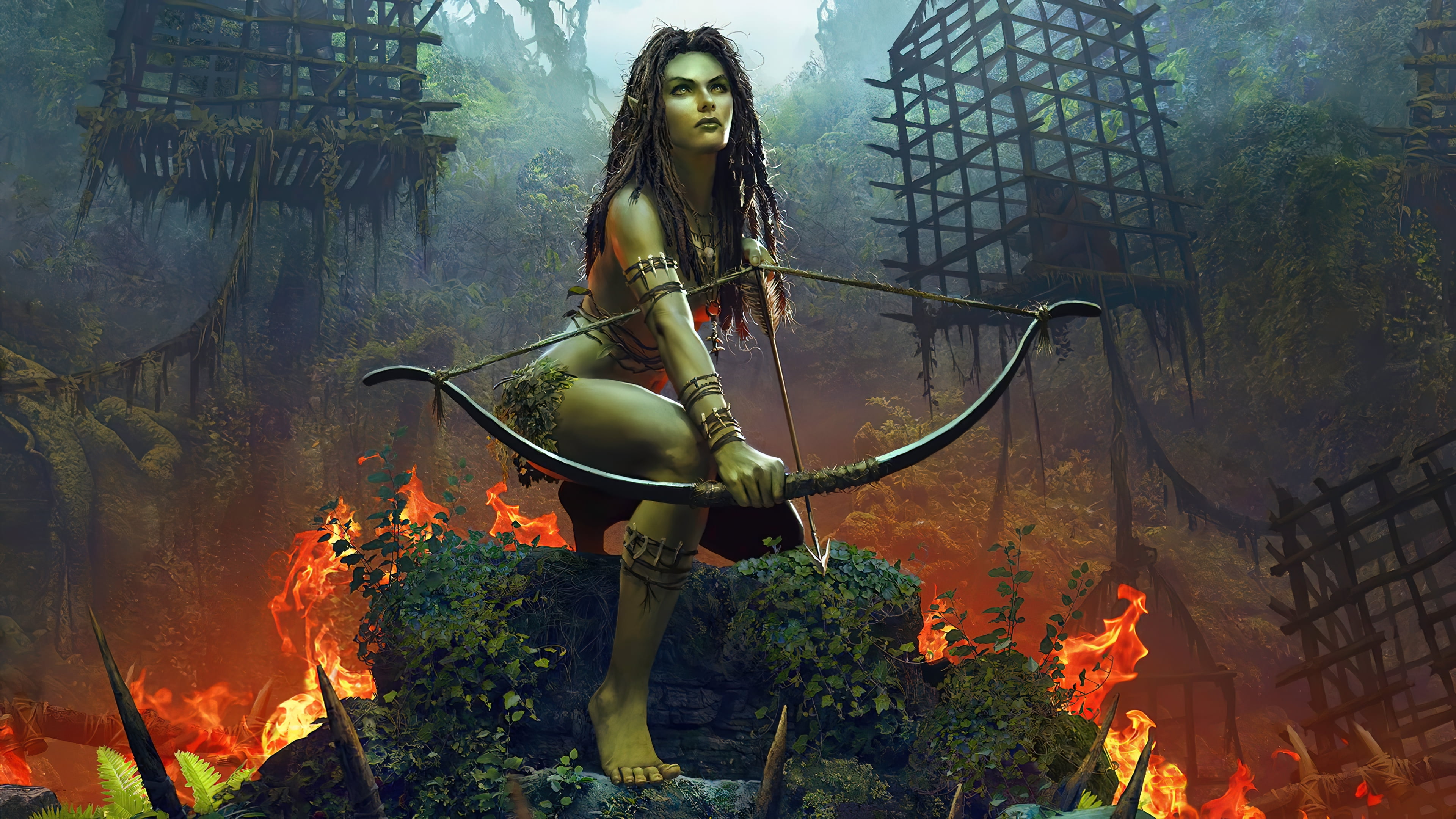 Nilfgaard, Gwent, 4K, Triss Merigold, The Witcher 3: Wild Hunt, Ciri (The Witcher), HD Wallpaper