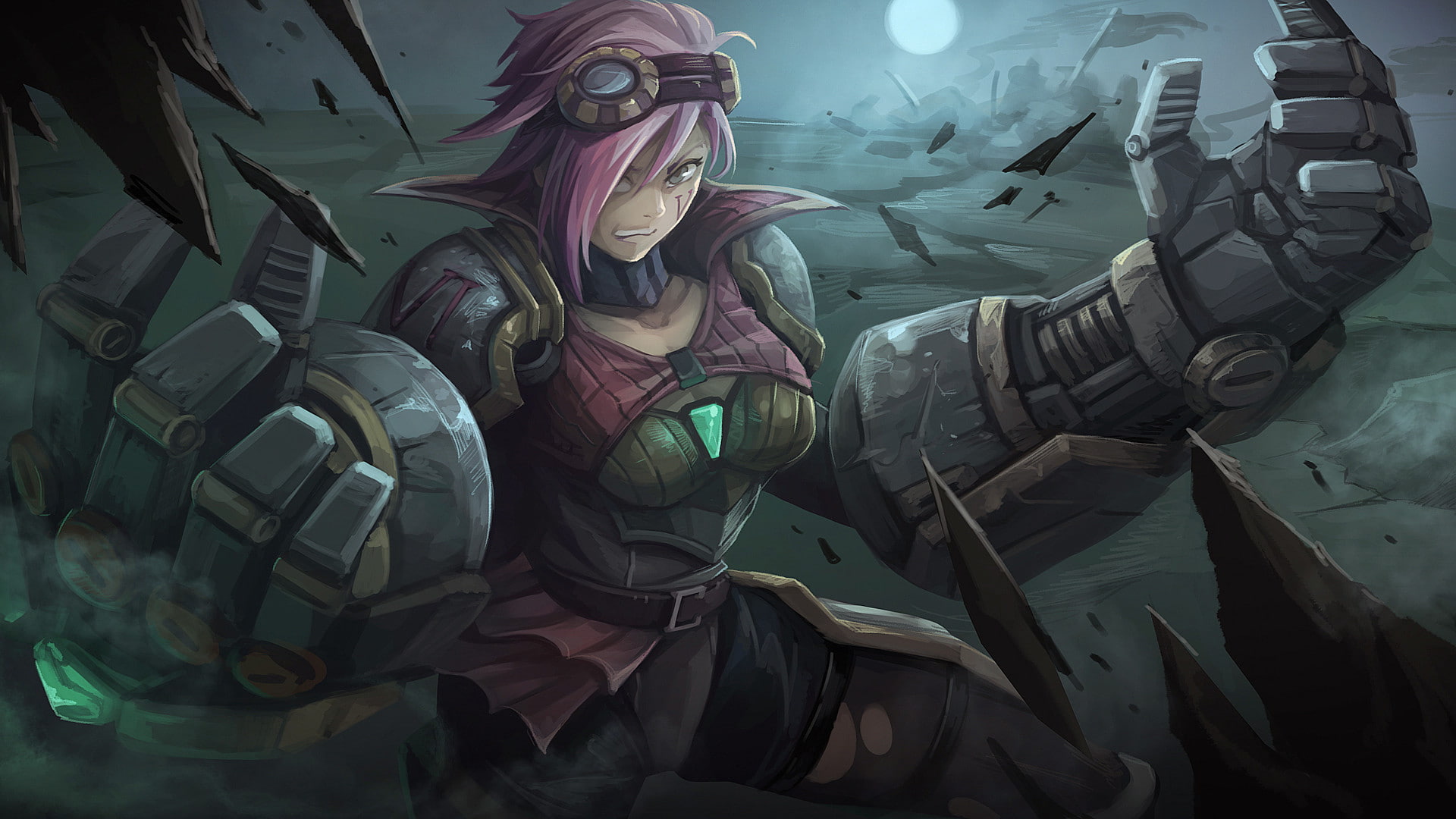 hd, vi, 1080P, drawing, video games, league, legends, HD Wallpaper