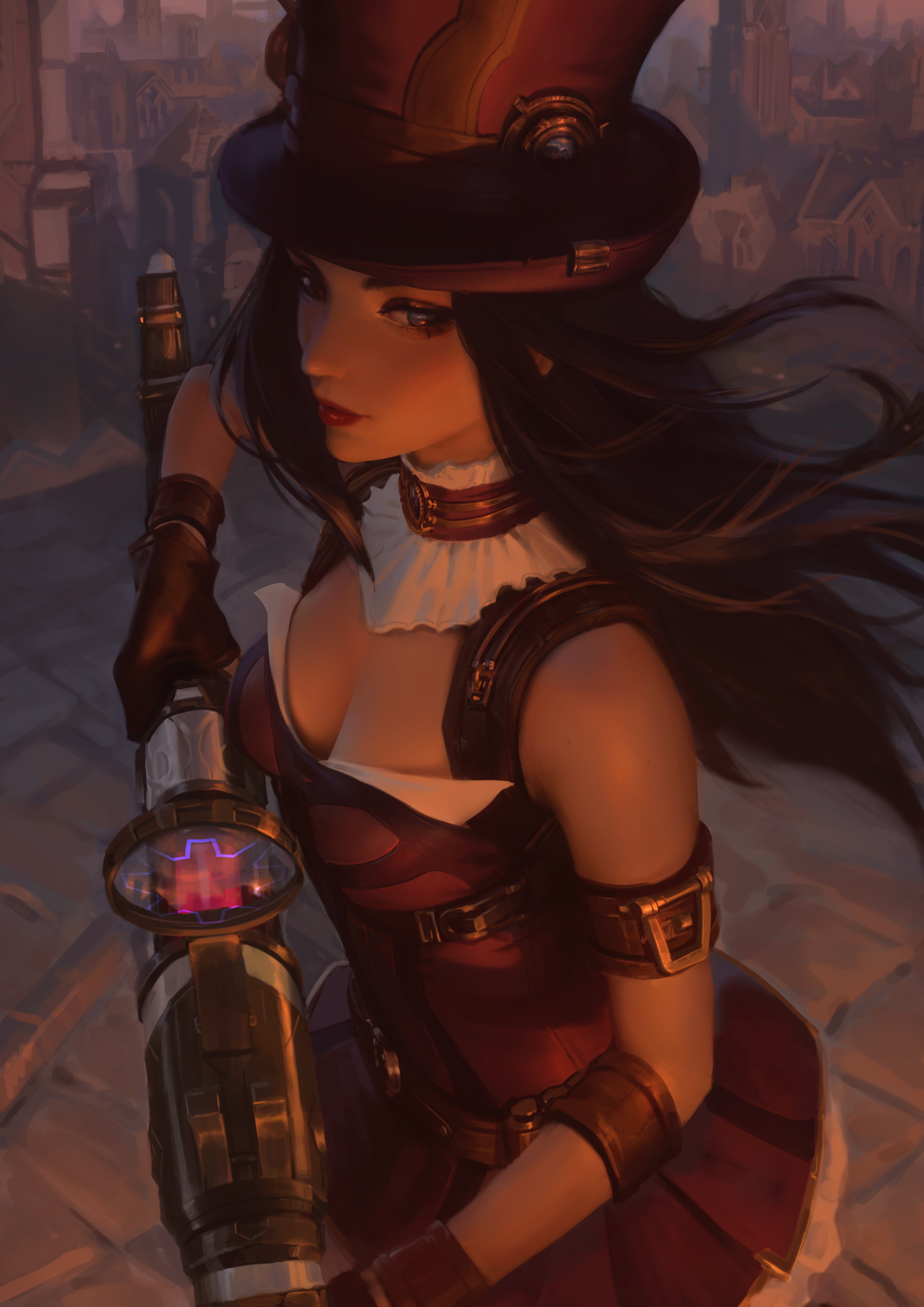 4K, League of Legends, Caitlyn (League of Legends), Phone HD Wallpaper