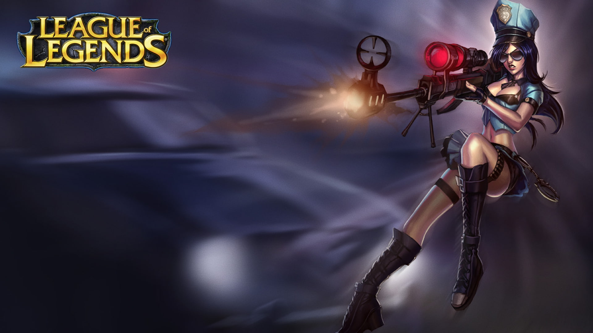 hd, video games, league, legends, female, 1080P, hero, character, caitlyn, HD Wallpaper