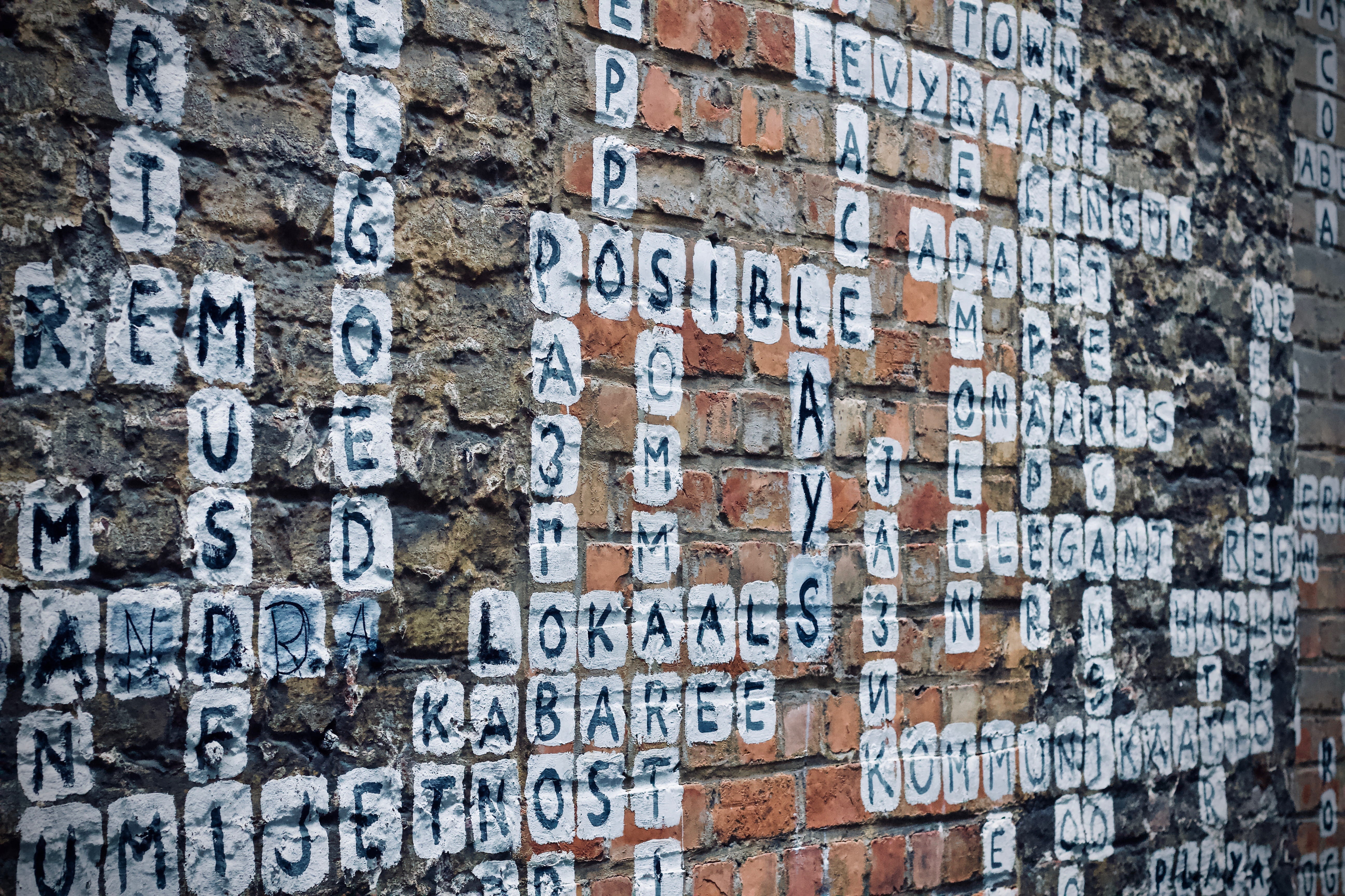 wall, photography, text, close-up, information, 5K, non-western script, day, building exterior, gray, words, wall - building feature, sign, focus, western script, HD Wallpaper