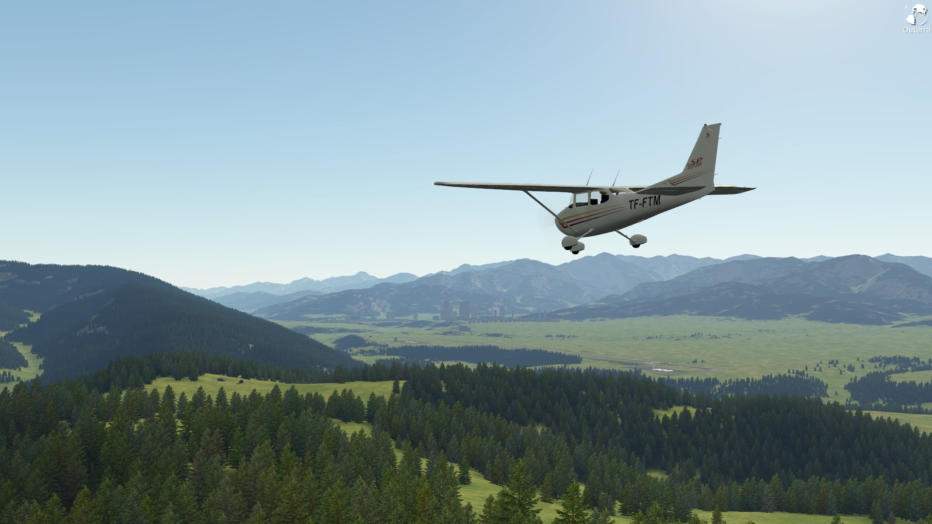 games, outerra, aircraft, 1080P, terrain, video, cessna, aviation, HD Wallpaper