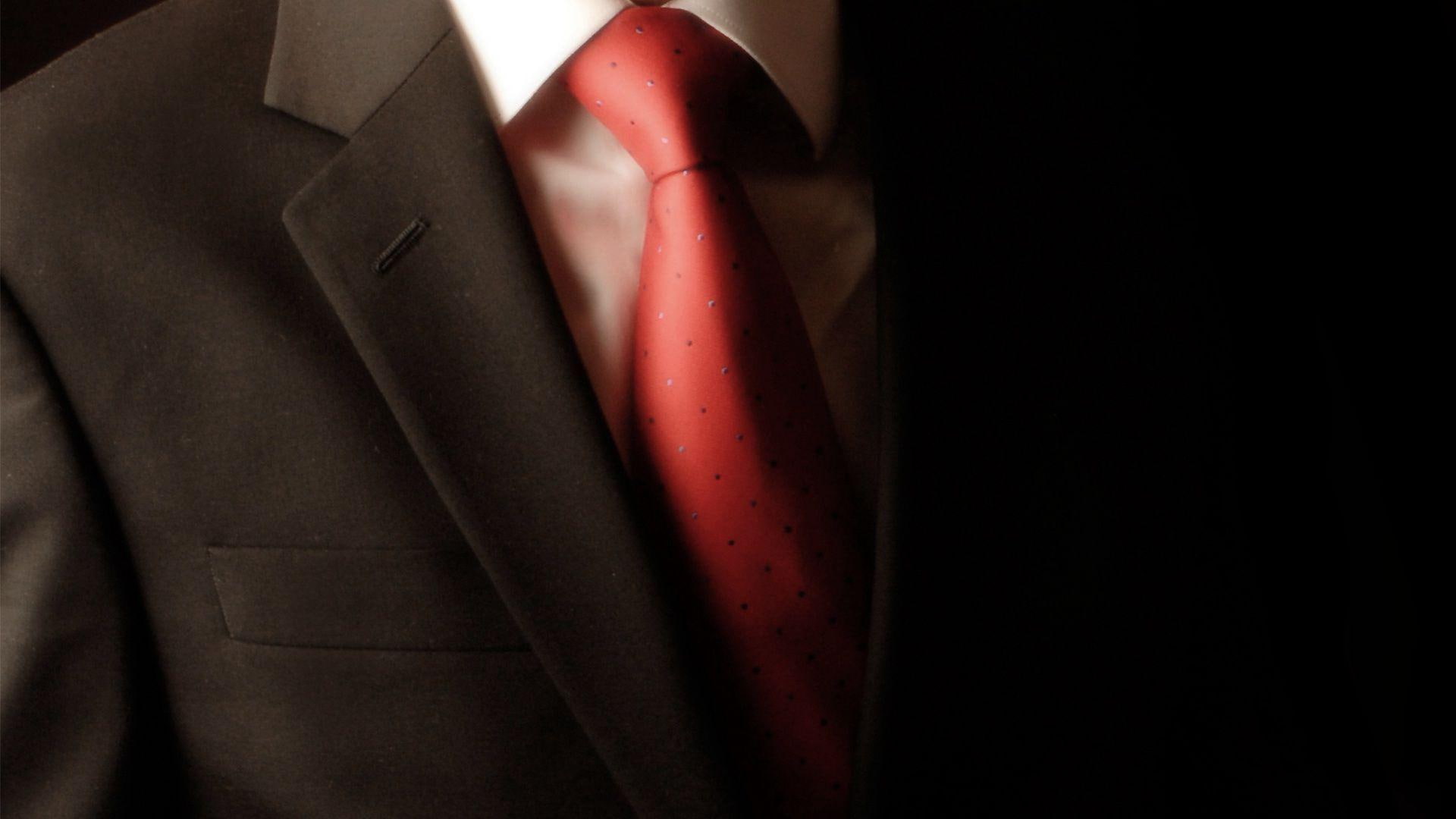 necktie, red, 1920x1080, 1080P, suit, tie, photography, HD Wallpaper