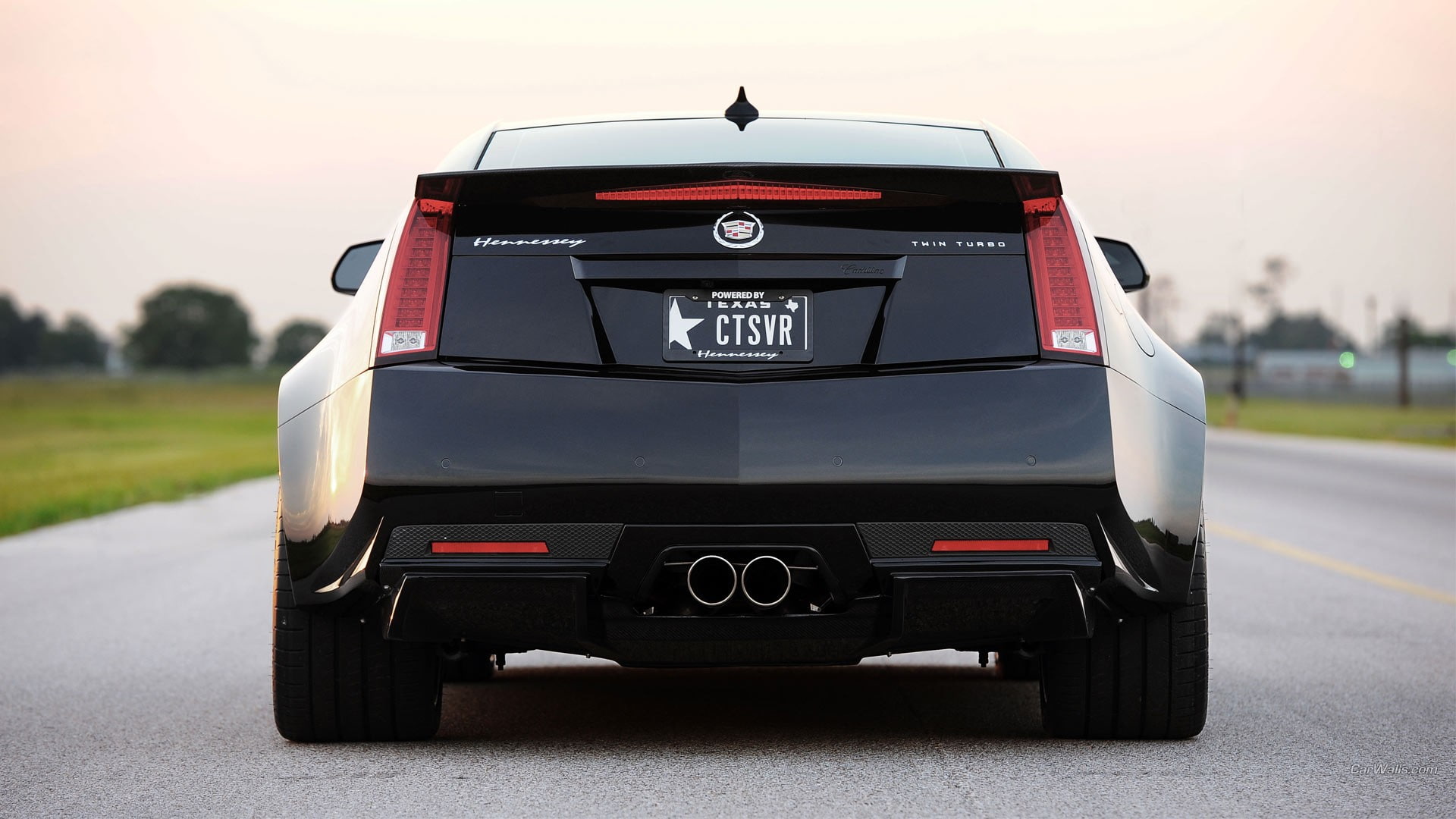 transportation, land vehicle, text, architecture, motor vehicle, Cadillac, black cars, sky, car, road, red, speed, number, Cadillac CTS-V, motion, 1080P, HD Wallpaper