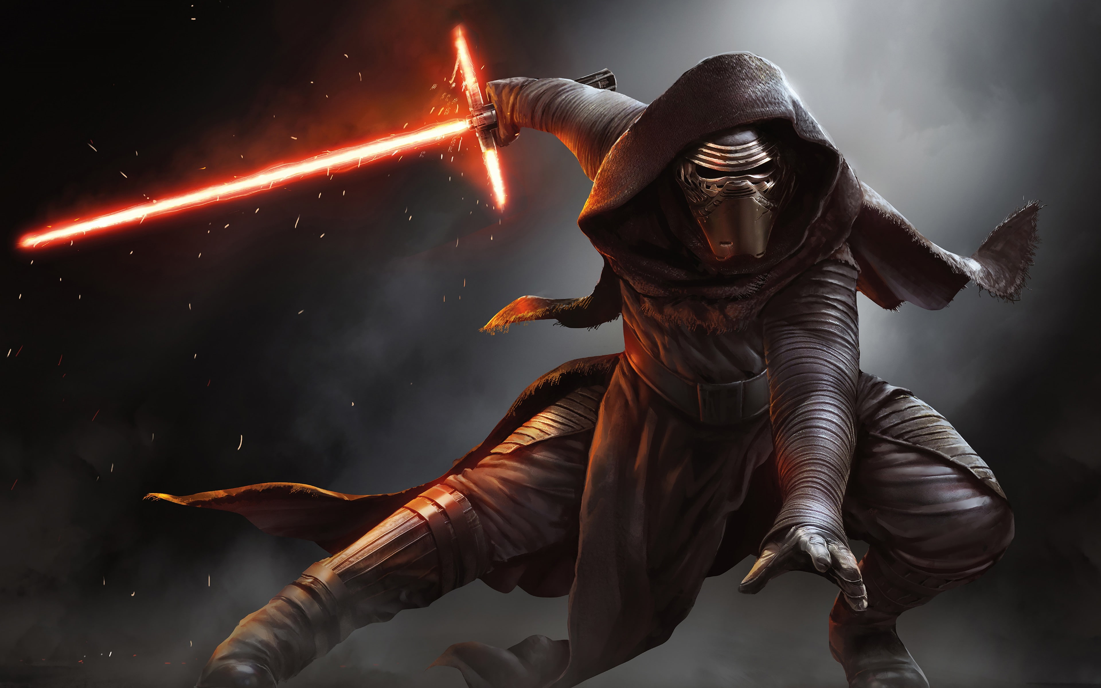 movies, ren, wars, Kylo Ren, hd, px, animals, x, 3840x2400 px, birds, star, Star Wars, 4K, kylo, art, HD Wallpaper