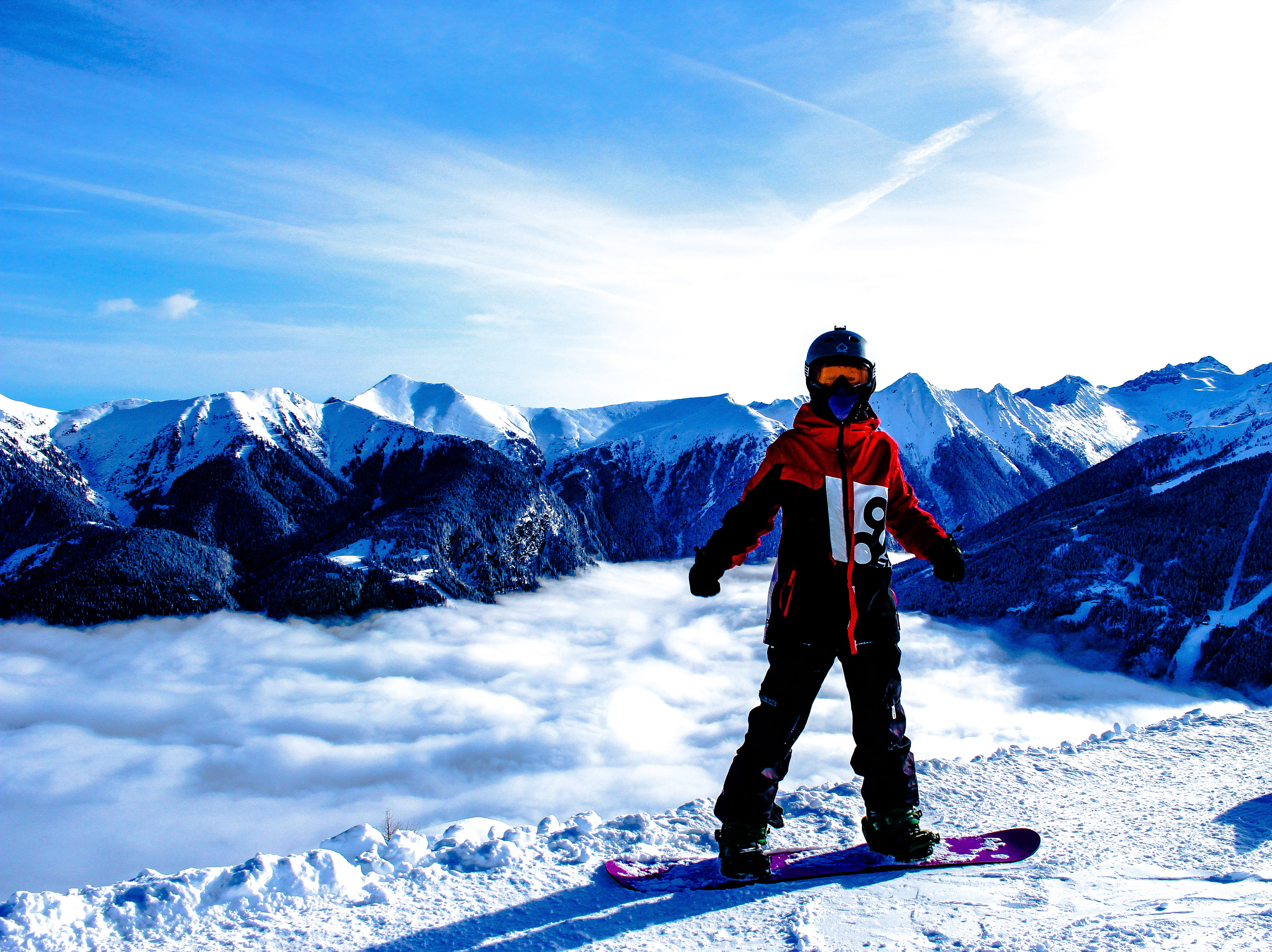 men, people, beauty in nature, action, winter, ski-wear, scenics - nature, outdoors, cold temperature, nature, one person, full length, mid adult, fun, HD Wallpaper