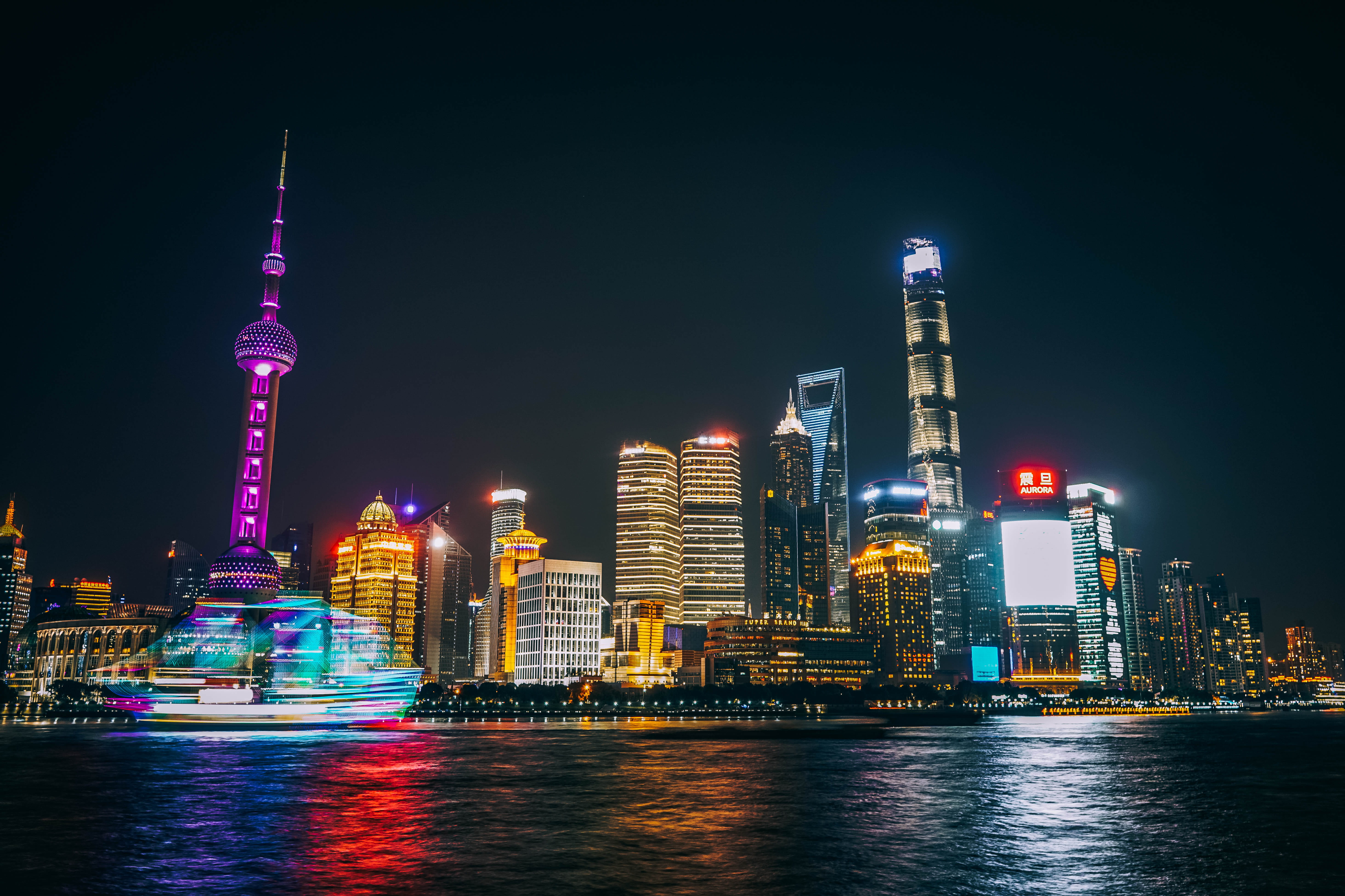 night, world, skyscraper, no people, sky, tower, cityscape, landscape, architecture, office building exterior, building, oriental, building exterior, china, HD Wallpaper