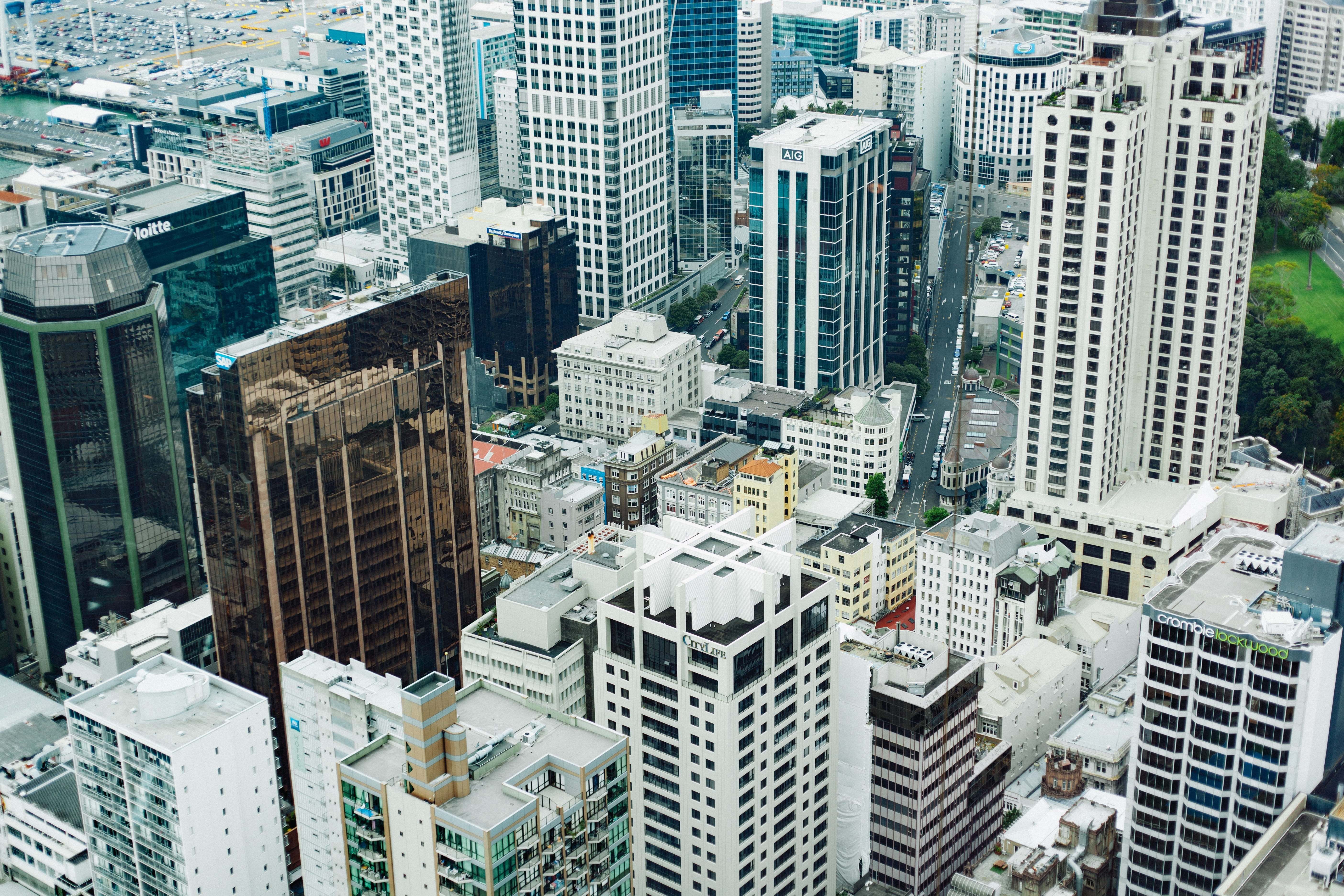 residential district, population, view, building, day, 5K, cityscape, office, buildings, tall - high, development, city, modern, built structure, skyscrapers, HD Wallpaper