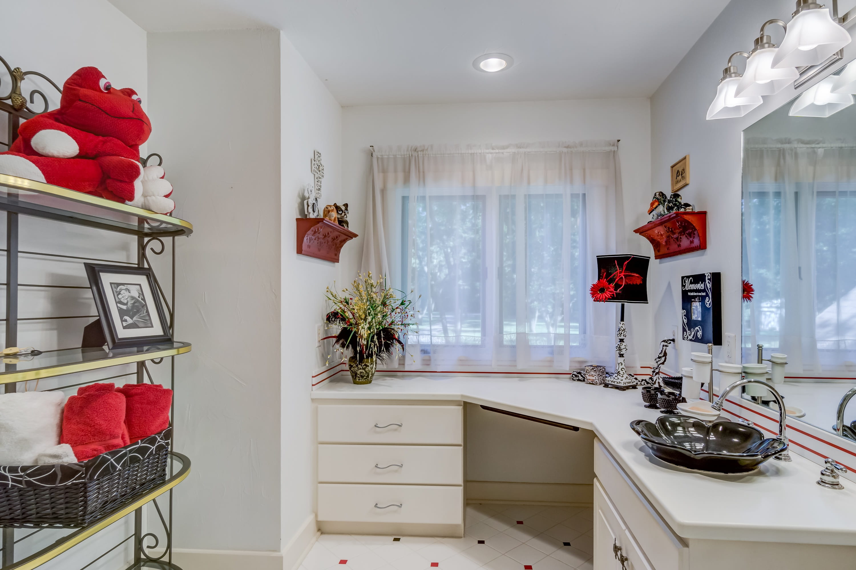 lighting equipment, room, domestic room, contemporary, drawer, inside, curtain, tidy room, 2K, pedestal, architecture, red, house, domestic kitchen, home showcase interior, HD Wallpaper