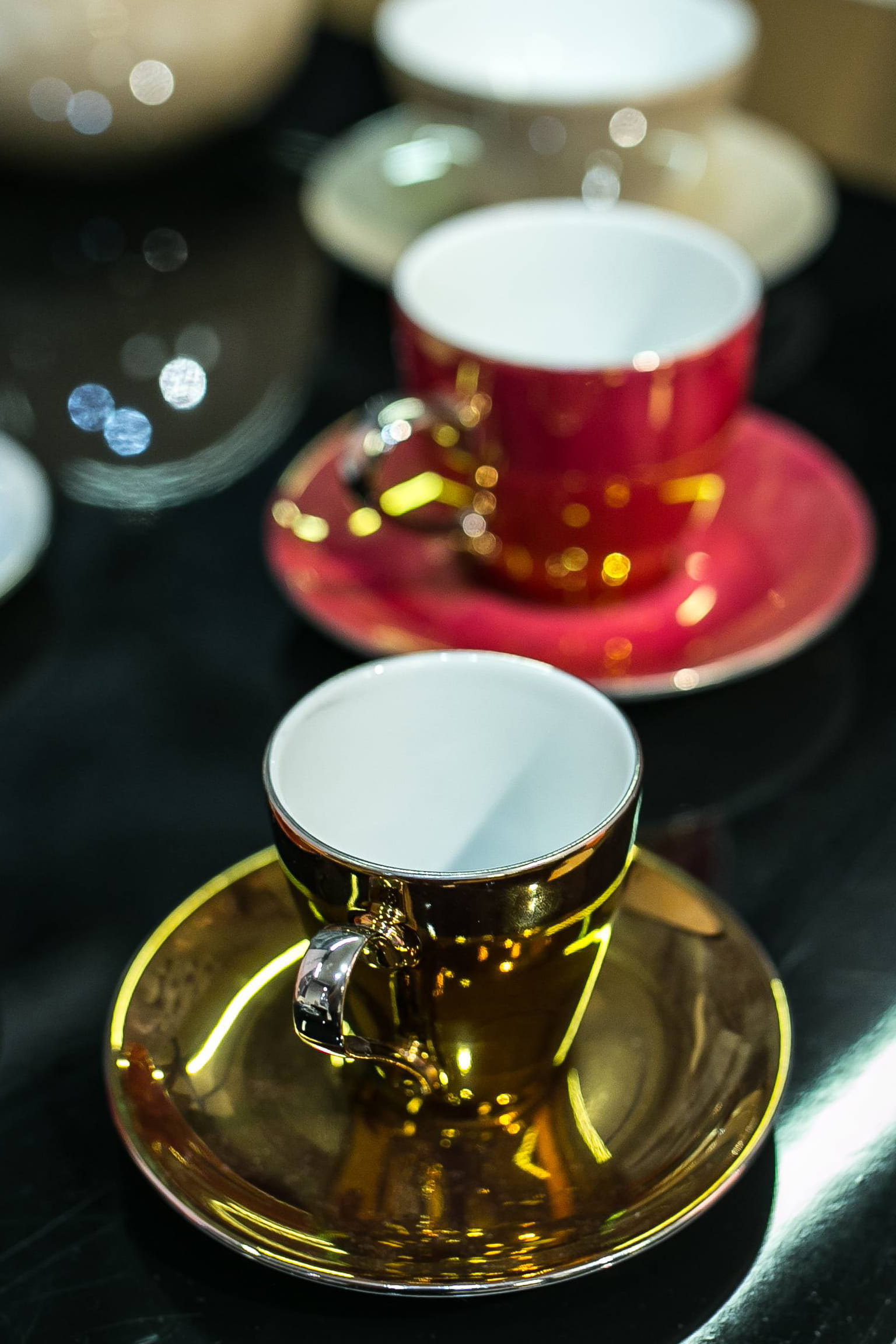 tea - Hot Drink, design, cup, saucer, tea, heat - Temperature, close-up, fancy, table, indoors, coffee - Drink, cups, crockery, tea cup, elegant, high angle view, Phone HD Wallpaper