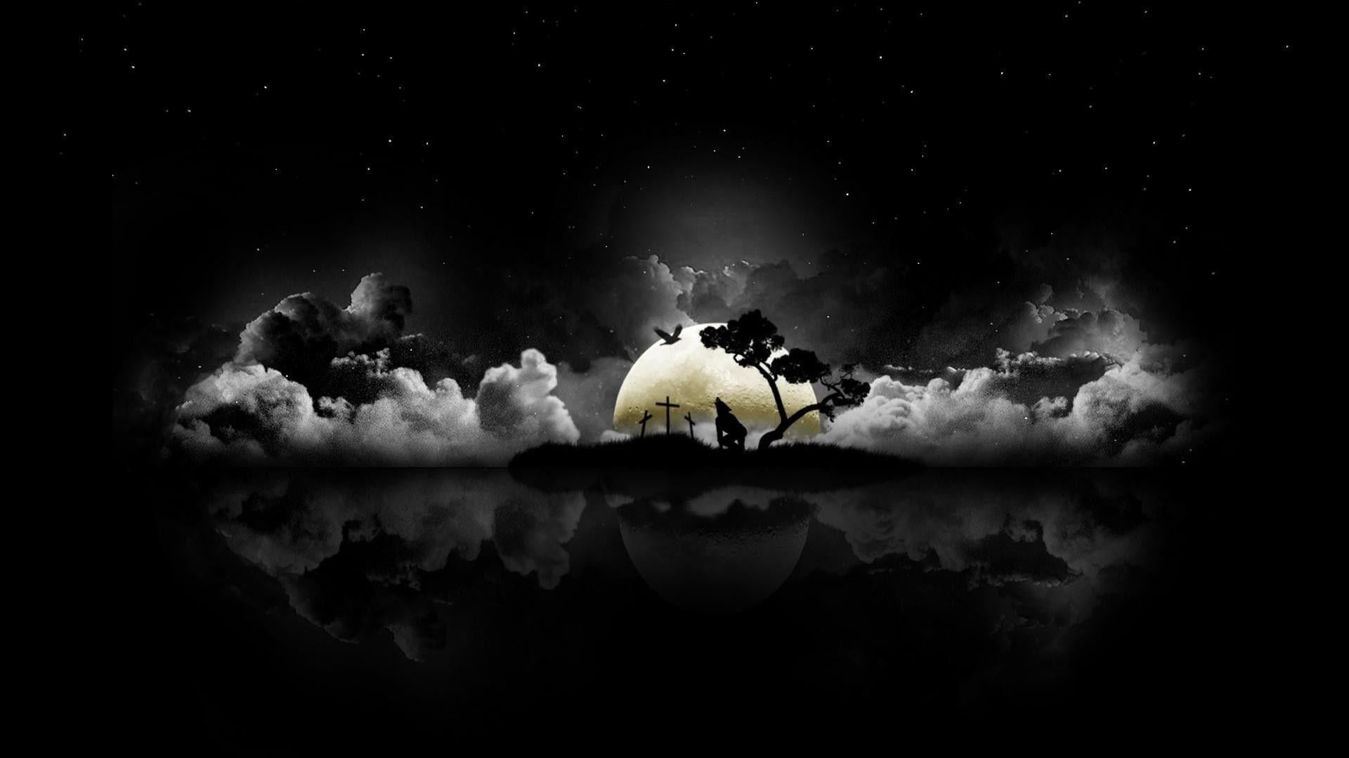 healthy eating, fantasy, animal, no people, dark, stars, reflection, freshness, clouds, beauty in nature, animal themes, nature, starry night, outdoors, HD Wallpaper