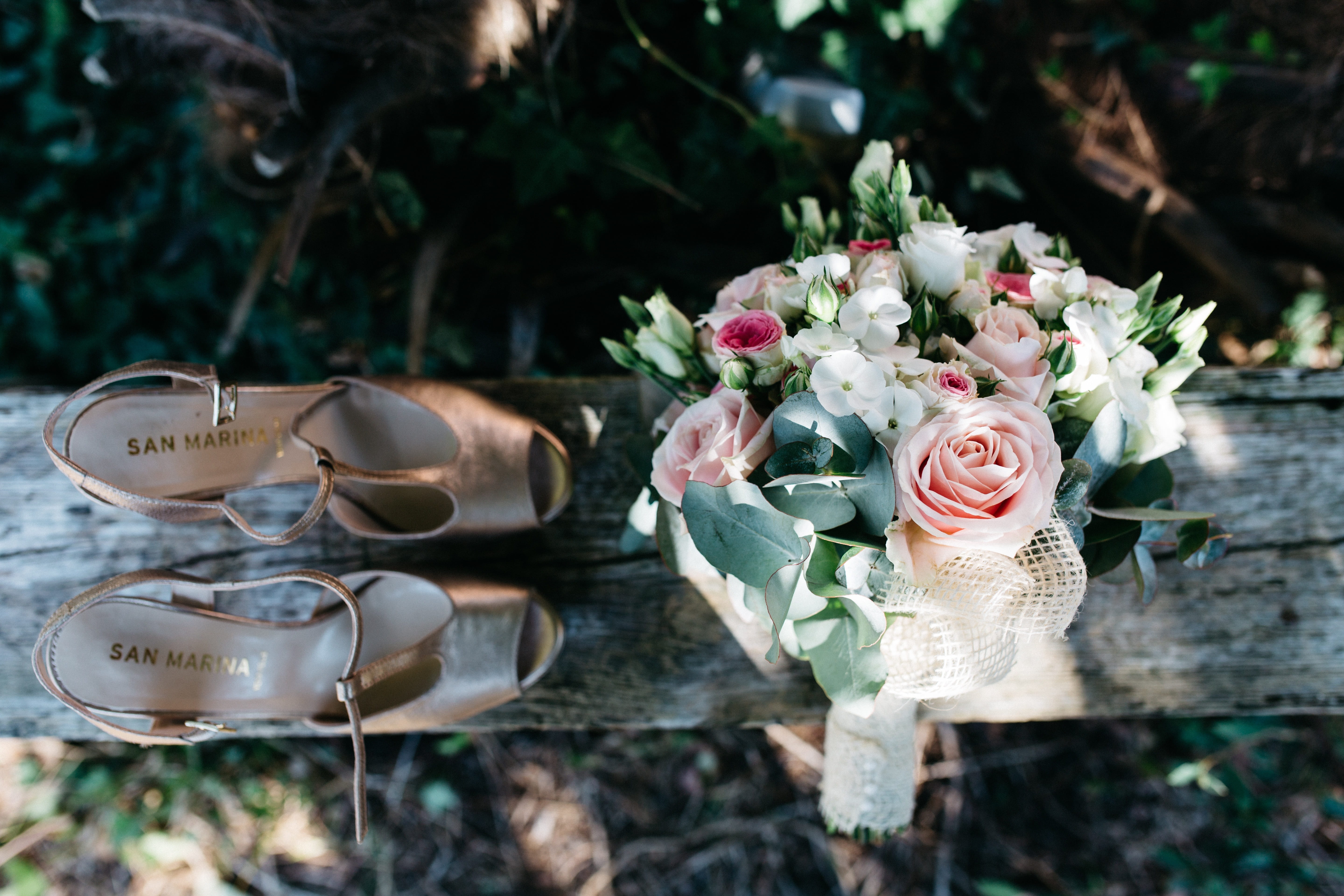 outdoors, rose - flower, flower arrangement, wedding ceremony, focus on foreground, pair, grey, vulnerability, wedding, shoe, outdoor, fragility, flowering plant, HD Wallpaper