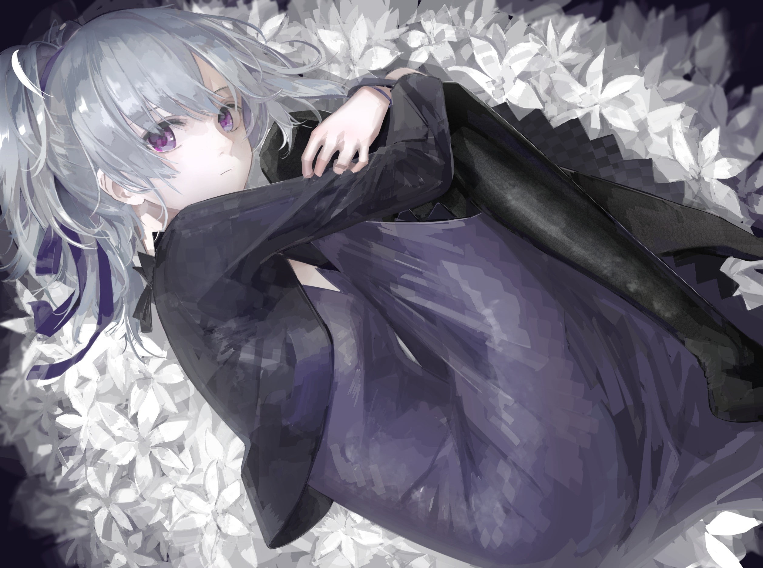 Yin, 1080P, Darker than Black, anime girls, silver hair, HD Wallpaper