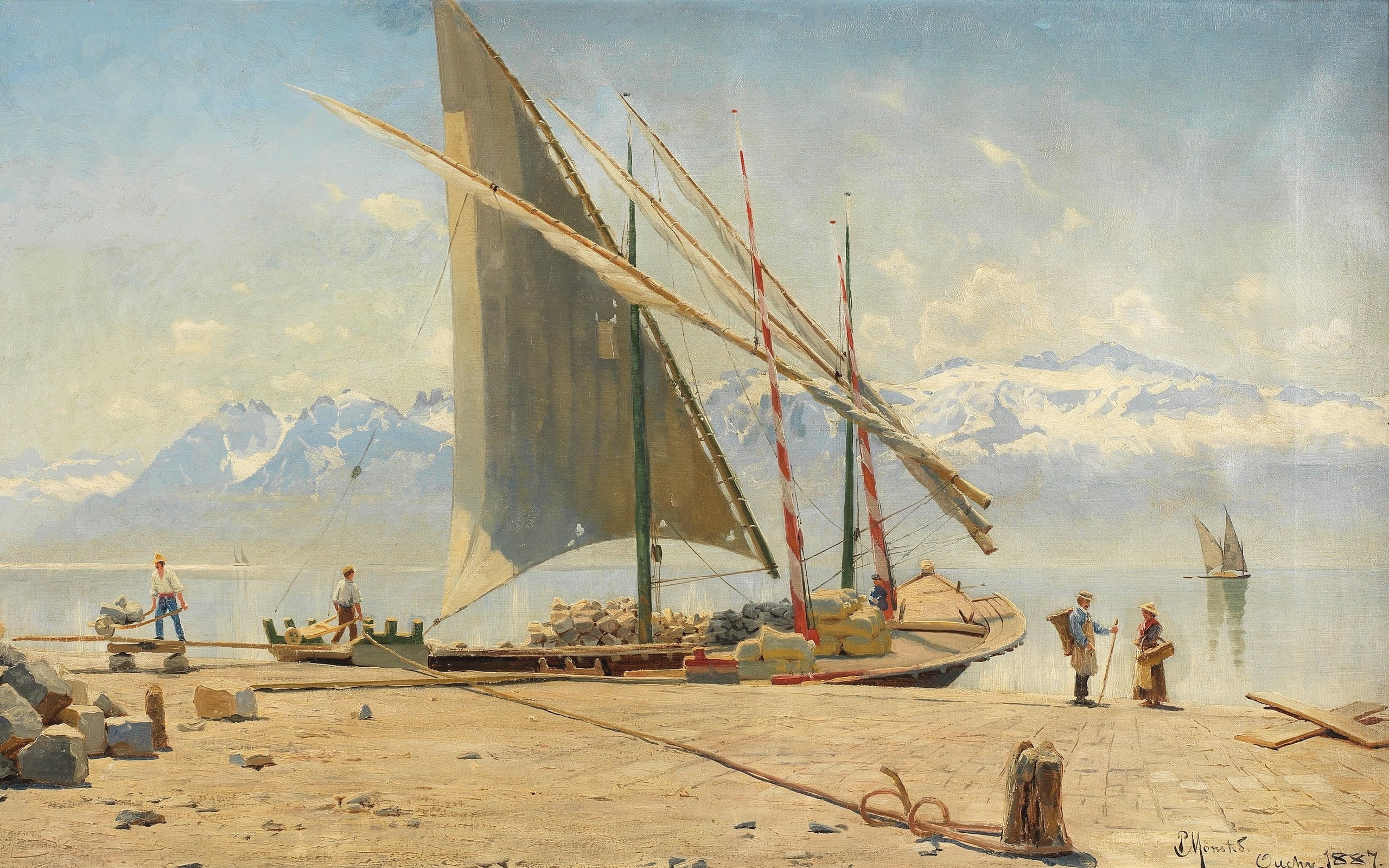 1887 (Year), painting, 2K, classic art, artwork, Peter Mörk Mönsted, HD Wallpaper
