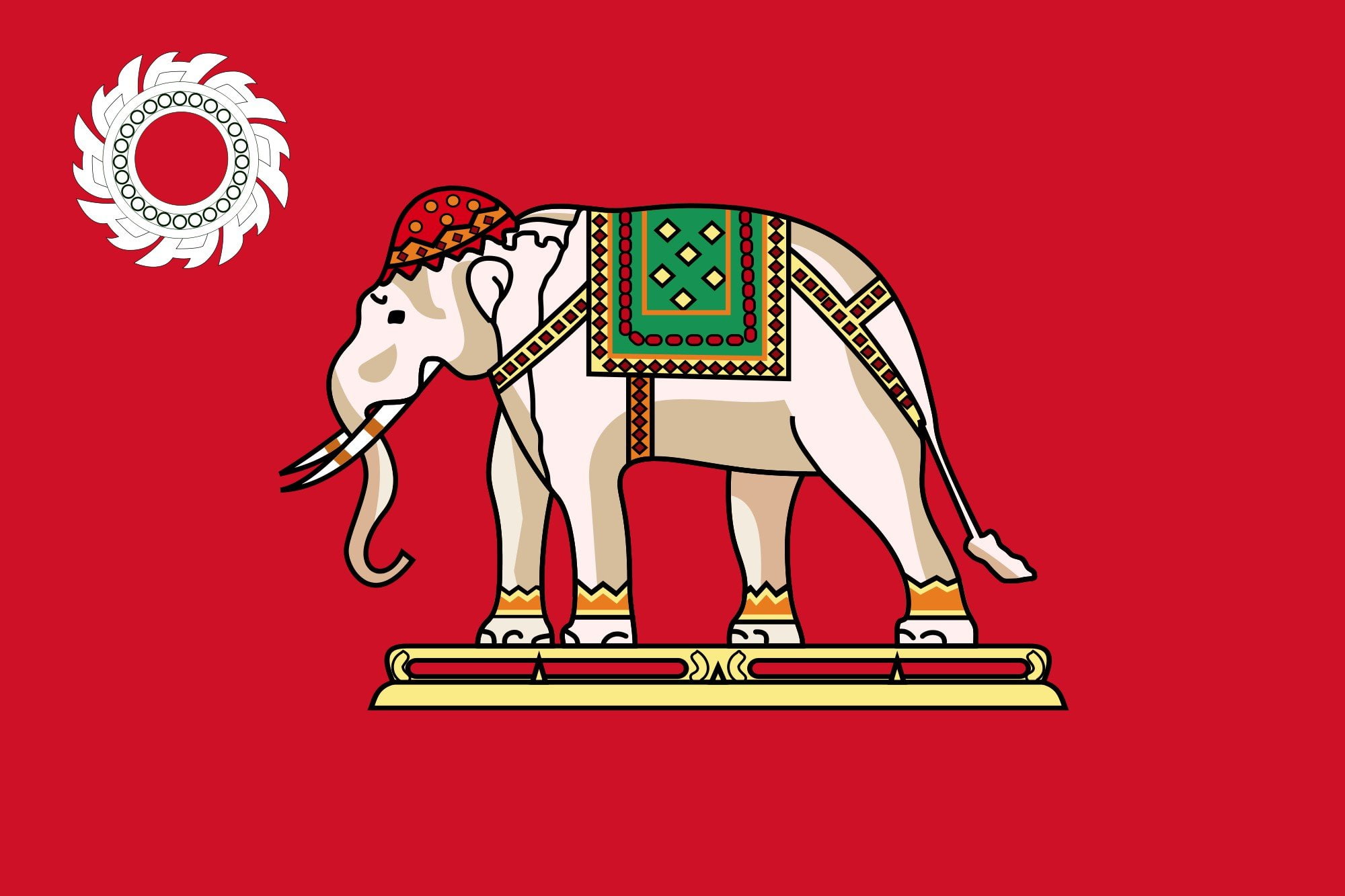2000px naval, 1080P, ensign, siam, 1881 1887 svg, HD Wallpaper