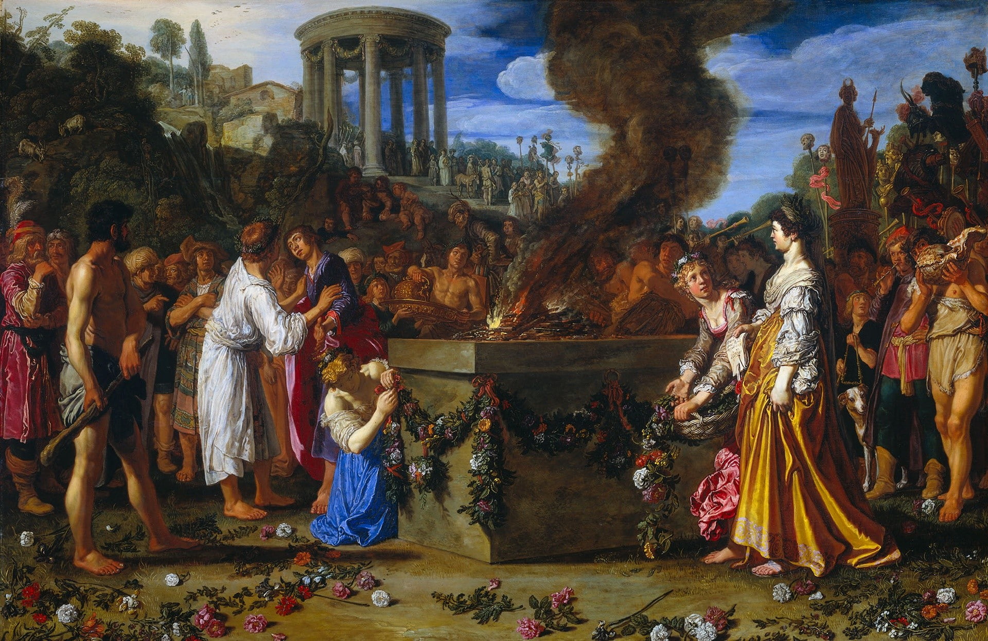 artwork, 1080P, painting, Pieter Lastman, HD Wallpaper
