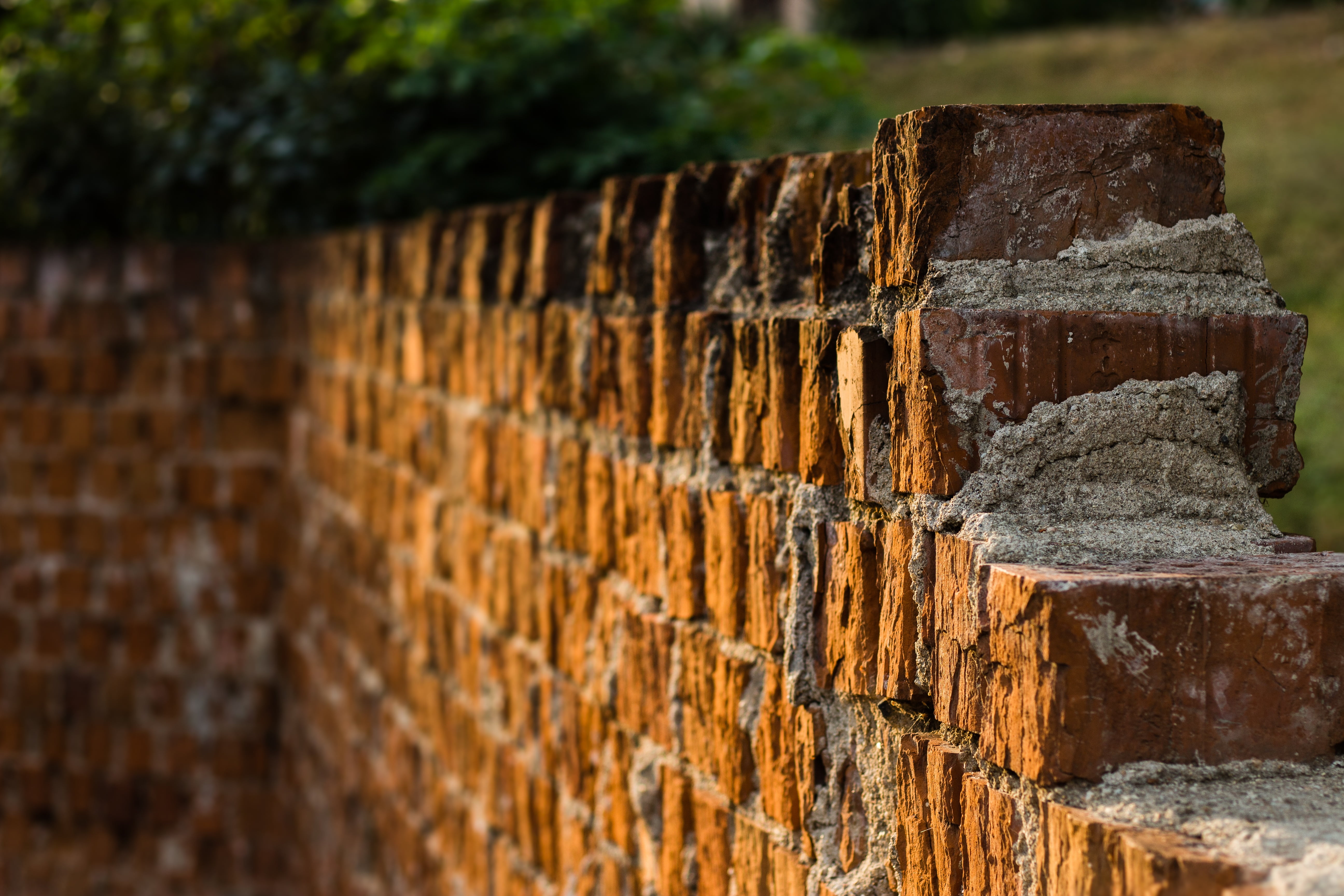 photography, sunset, houses, close-up, stone Material, no people, house, brick, stones, day, concrete, street, home, atmosphere, wall, barrier, bricks, HD Wallpaper