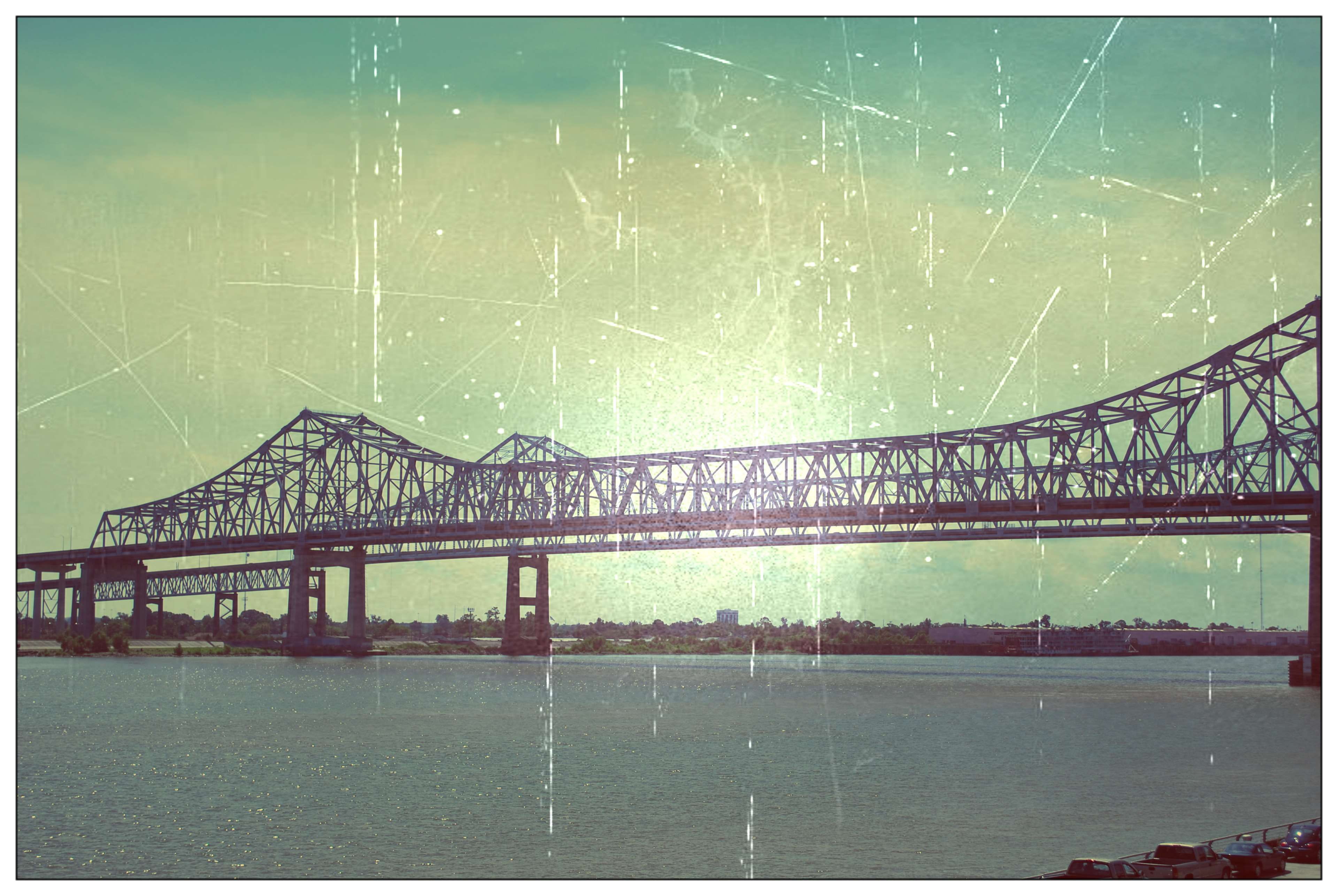 water, sky, bridge, top, outdoors, river, built structure, mississippi river, transportation, city, 4K, waterfront, travel destinations, architecture, HD Wallpaper