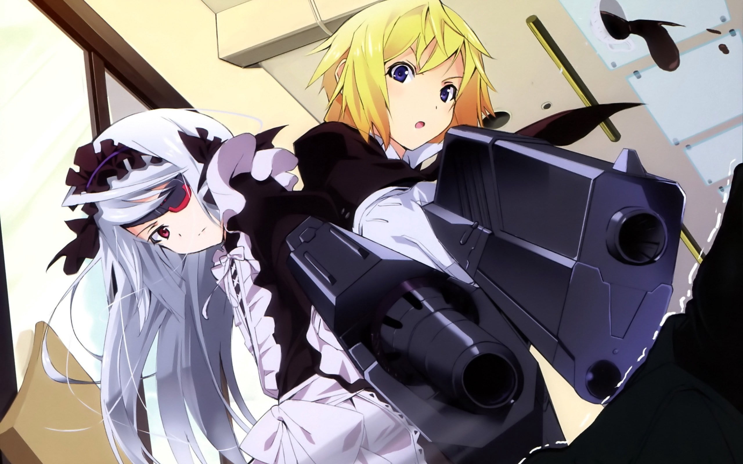 halloween, carnival, disguise, threat, amusement park, human representation, 2K, infinite stratos, room, weapon, women, computer Graphic, representation, HD Wallpaper