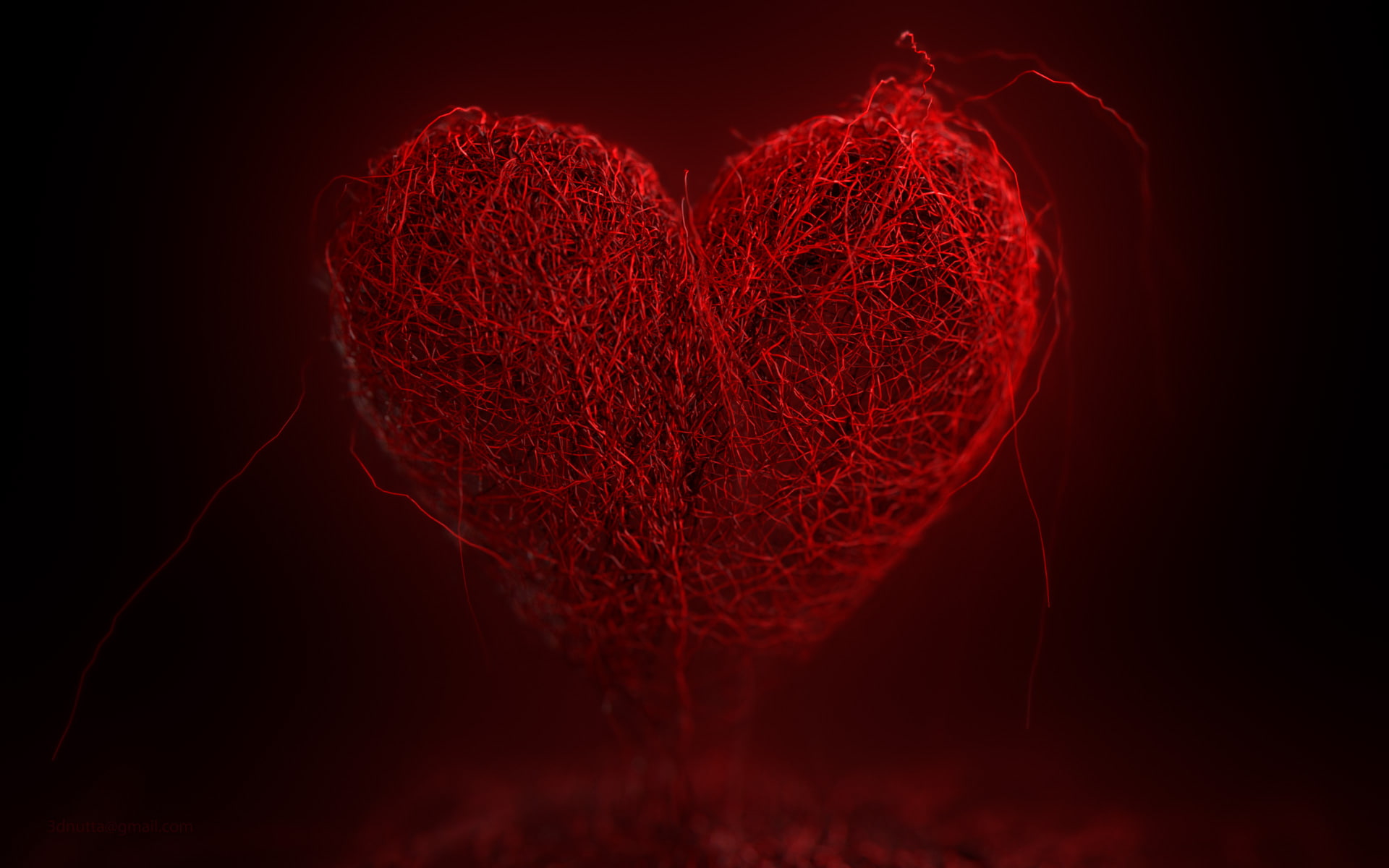 ornament, heard, heart, 1080P, threat, love, HD Wallpaper