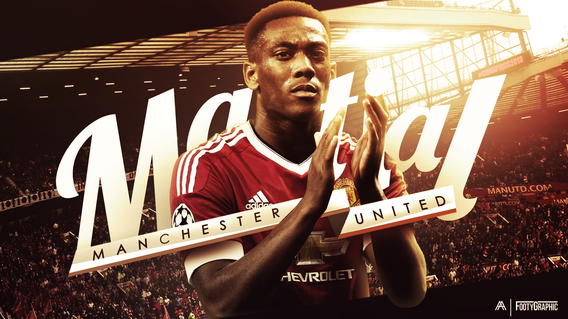 Manchester United F.C., French, Anthony Martial, Soccer, 1080P, HD Wallpaper