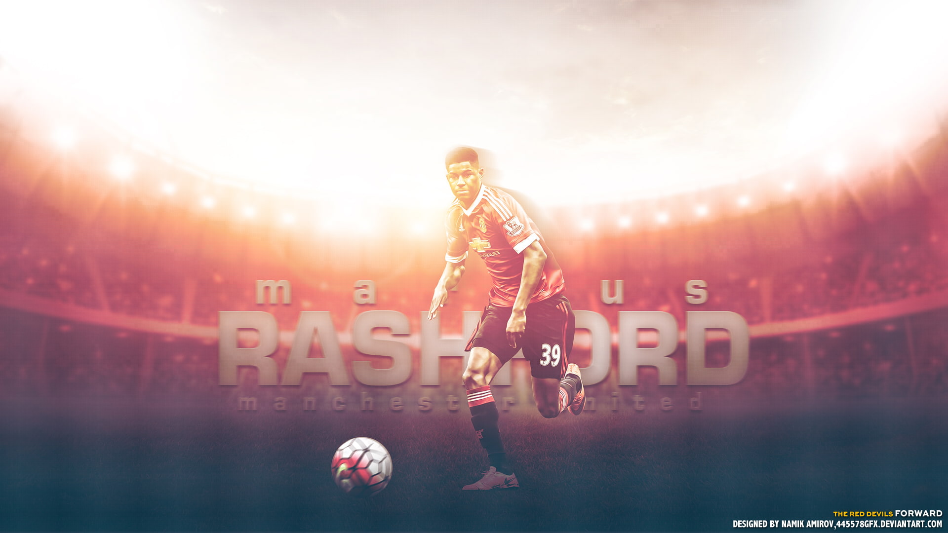 Marcus Rashford, 1080P, Manchester United F.C., Soccer, HD Wallpaper