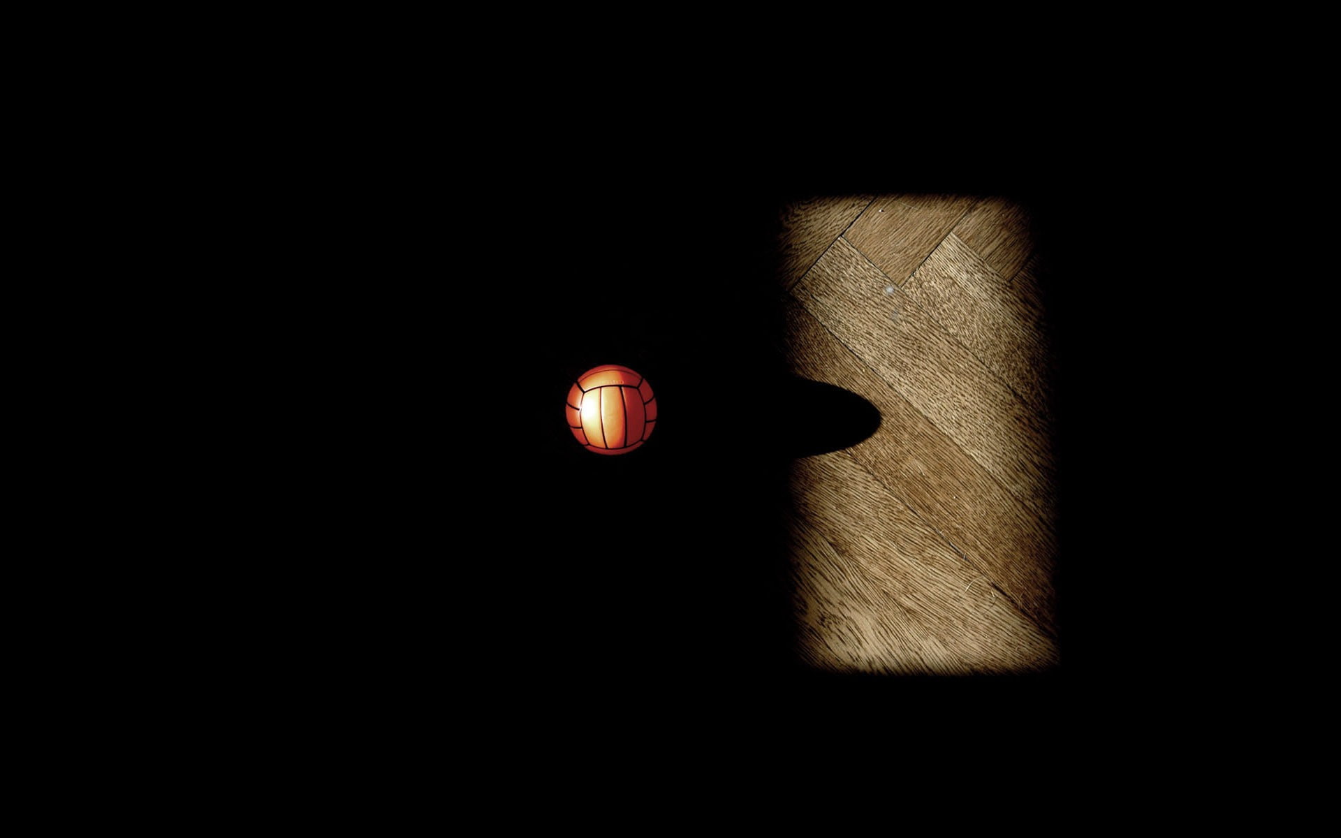 basketball, no people, night, black background, illuminated, close-up, indoors, red, copy space, technology, 1080P, black, cut out, balls, lighting equipment, HD Wallpaper