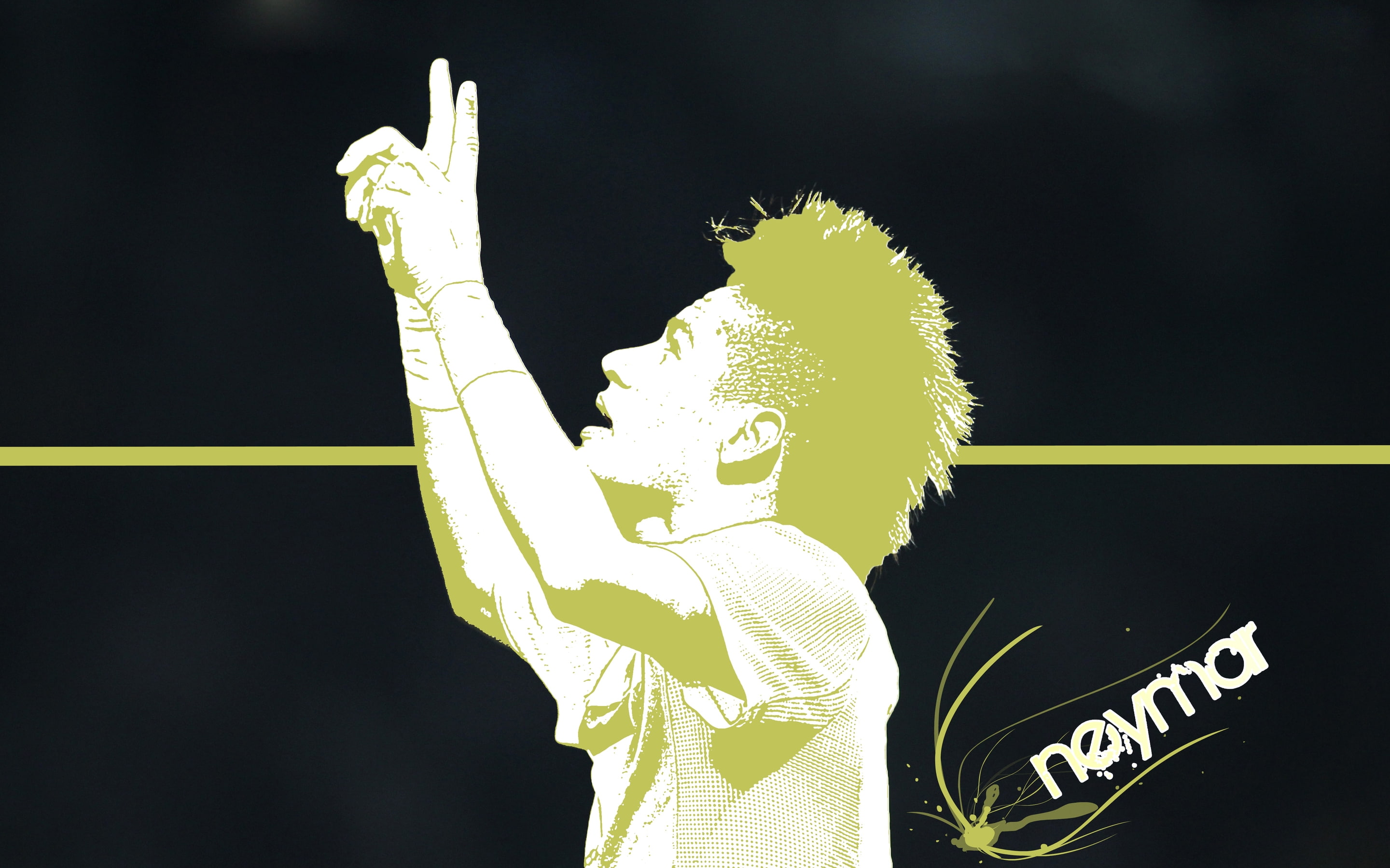 soccer, man, background, neymar, design, 2K, footballer, HD Wallpaper