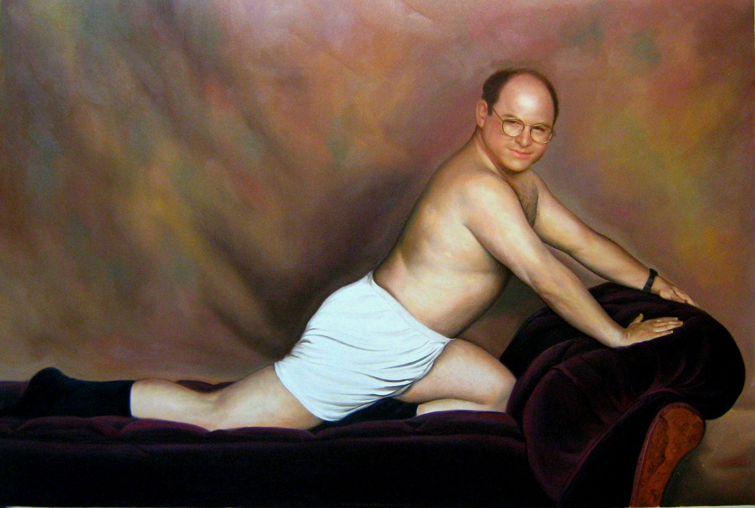 shirtless, young men, furniture, leisure activity, Seinfeld, Costanza, lifestyles, portrait, indoors, full length, George, men, funny, three quarter length, HD Wallpaper