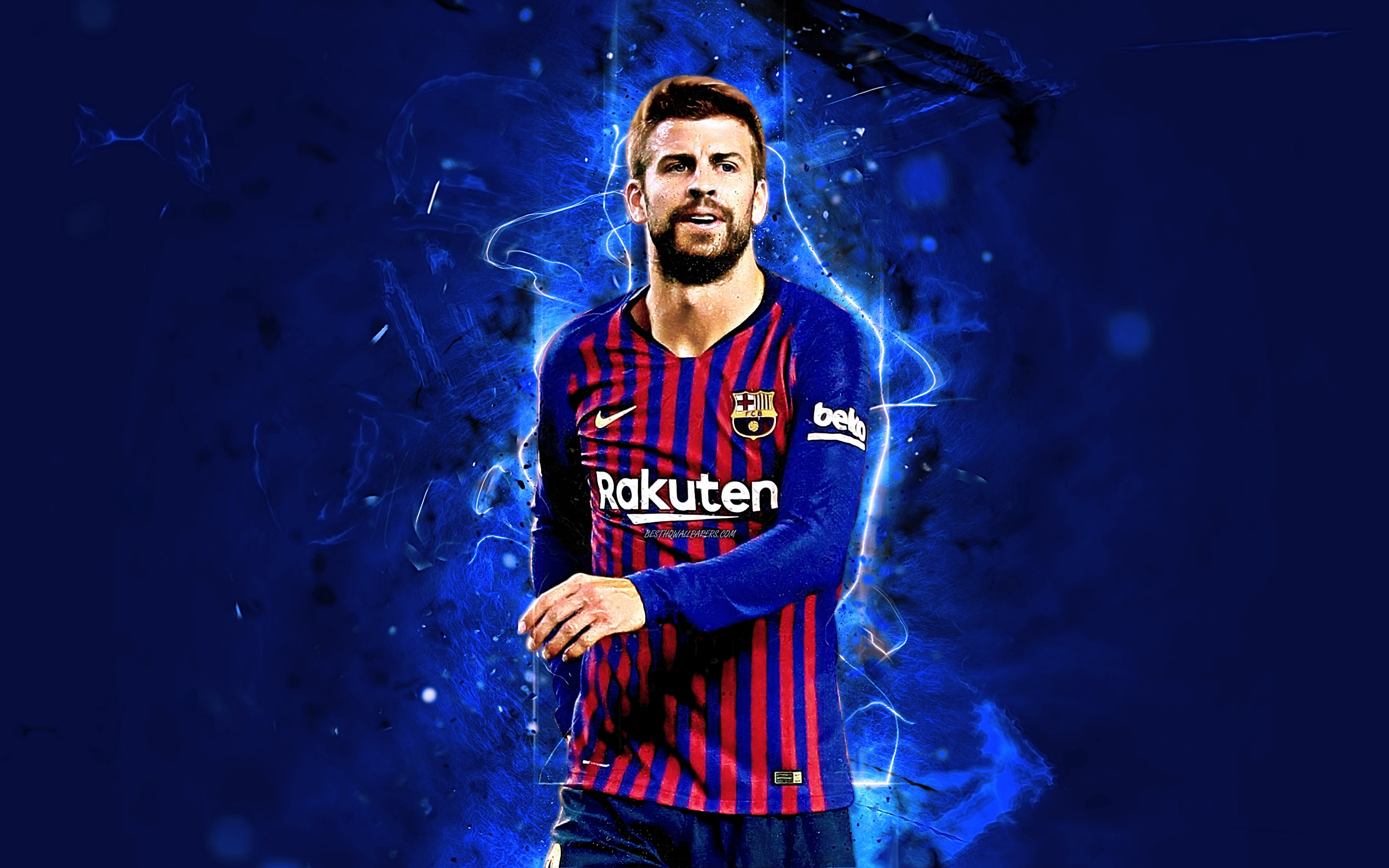 Gerard Piqué, 2K, Gerard Pique, Soccer, FC Barcelona, Spanish, HD Wallpaper