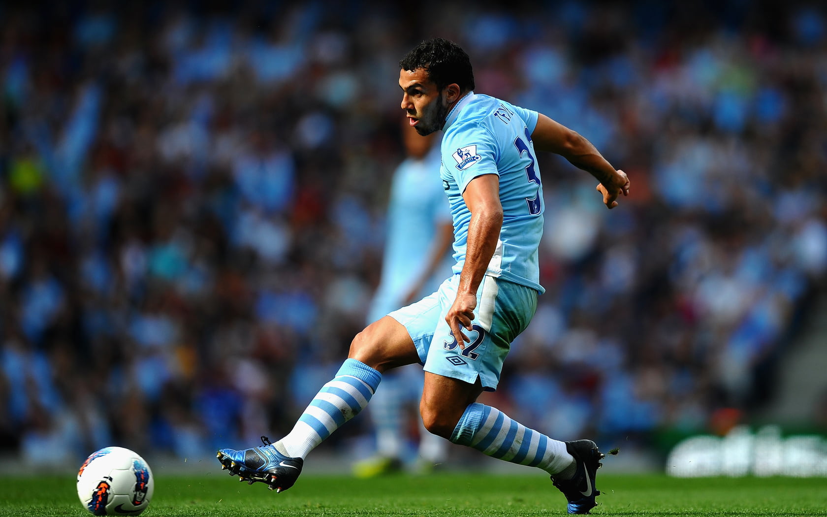 city, Football, jersey, young adult, stadium, team sport, tevez, soccer player, s, match - sport, Sports, man, athlete, ball, sportsman, incidental people, HD Wallpaper