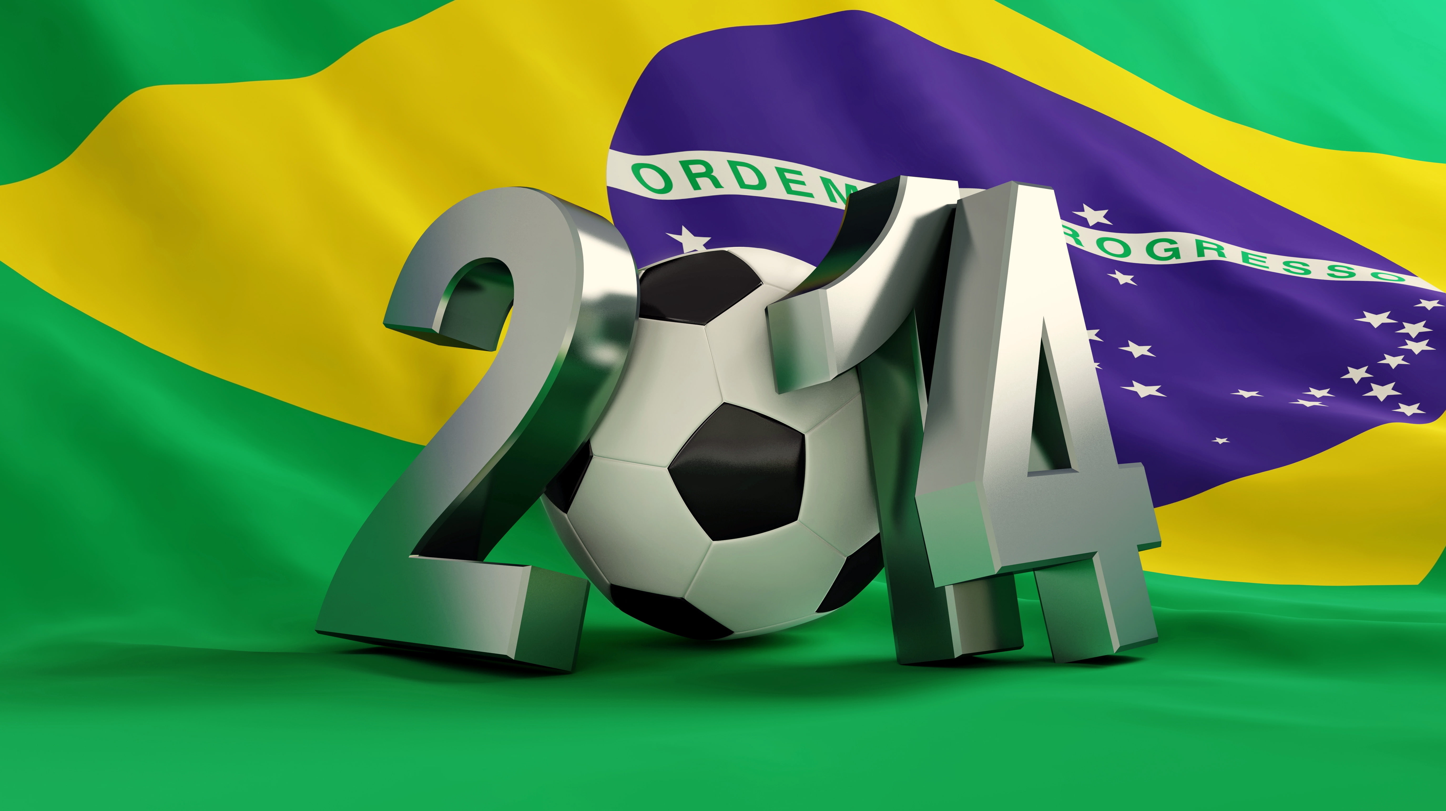 flag, 5K, FIFA, World Cup, 2014, Brasil, football, HD Wallpaper
