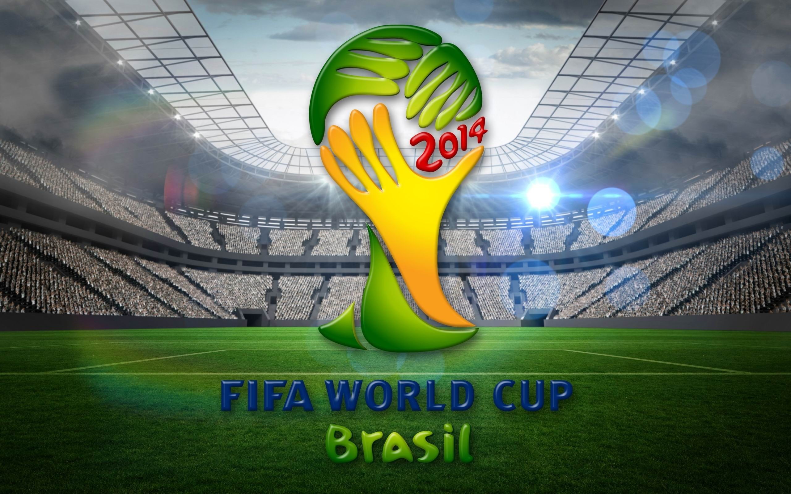 brasil, world, desktop, stadium, outdoors, cup, number, no people, 2K, yellow, communication, sign, day, emotion, th, team sport, illuminated, text, sport, HD Wallpaper