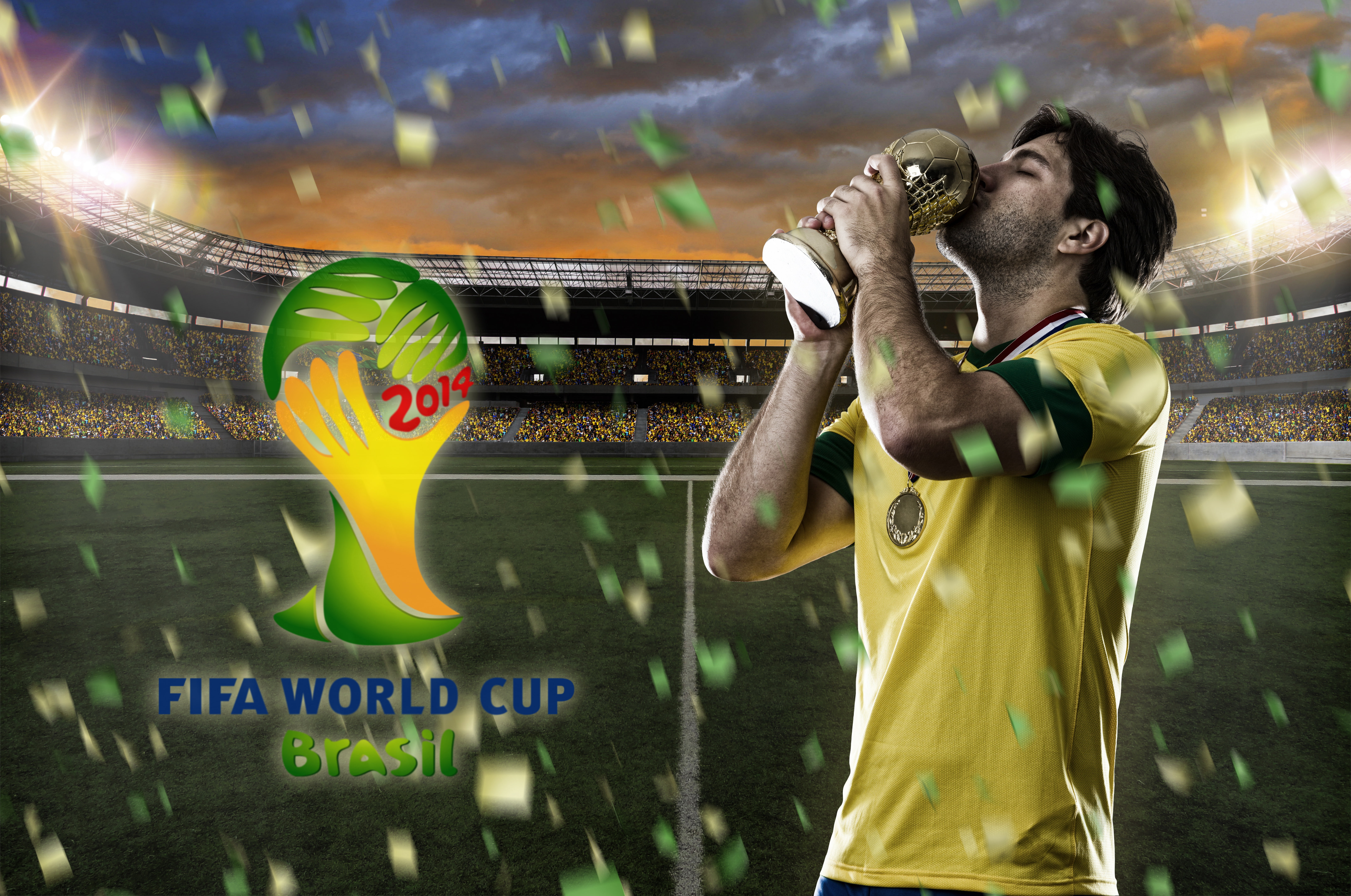World Cup, FIFA, 5K, flag, 2014, logo, football, Brasil, Brazil, HD Wallpaper
