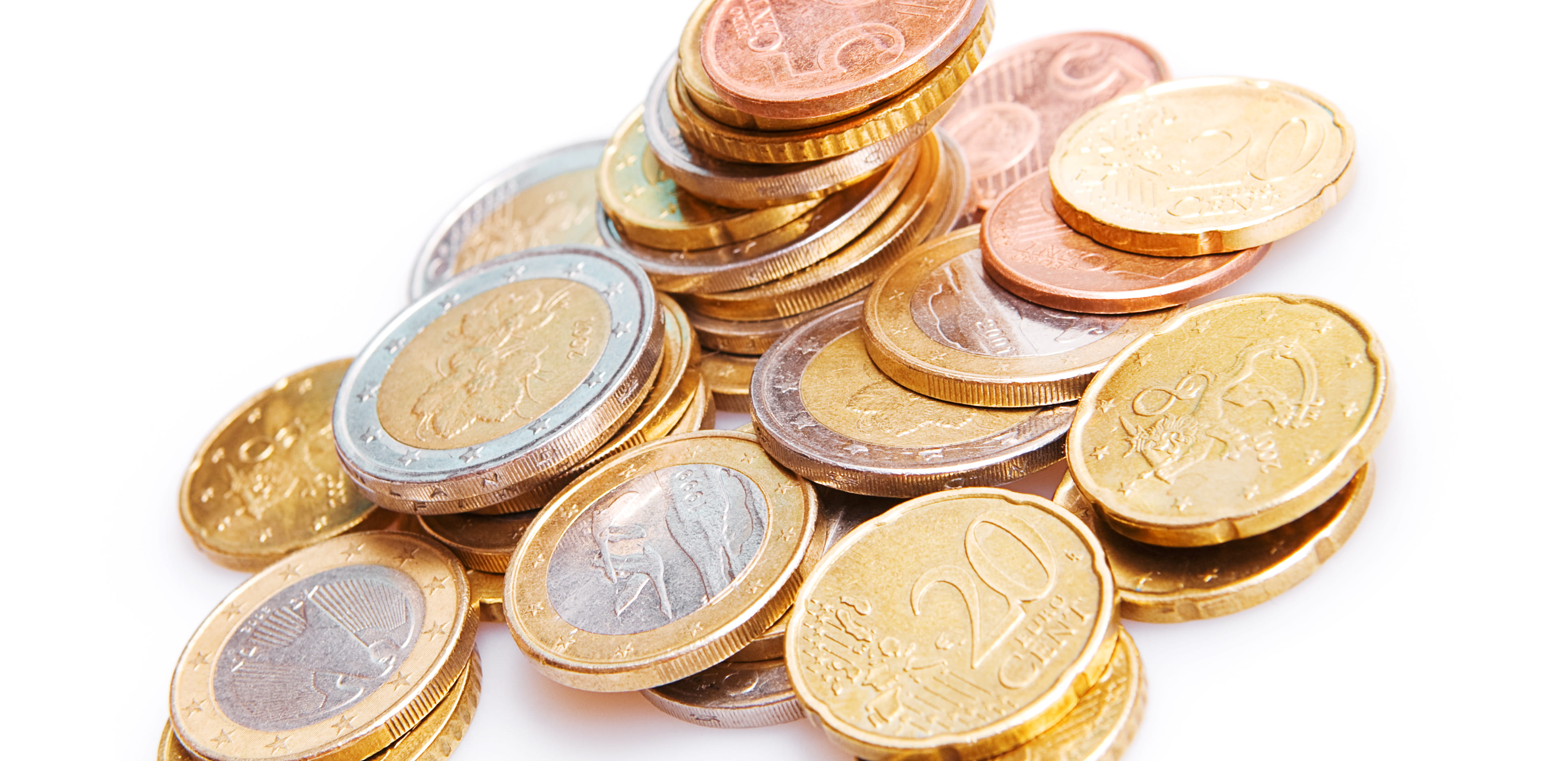 currency, investment, economy, cut out, luxury, stack, coin, white, euro, studio shot, gold, close-up, white background, abundance, success, heap, still life, HD Wallpaper