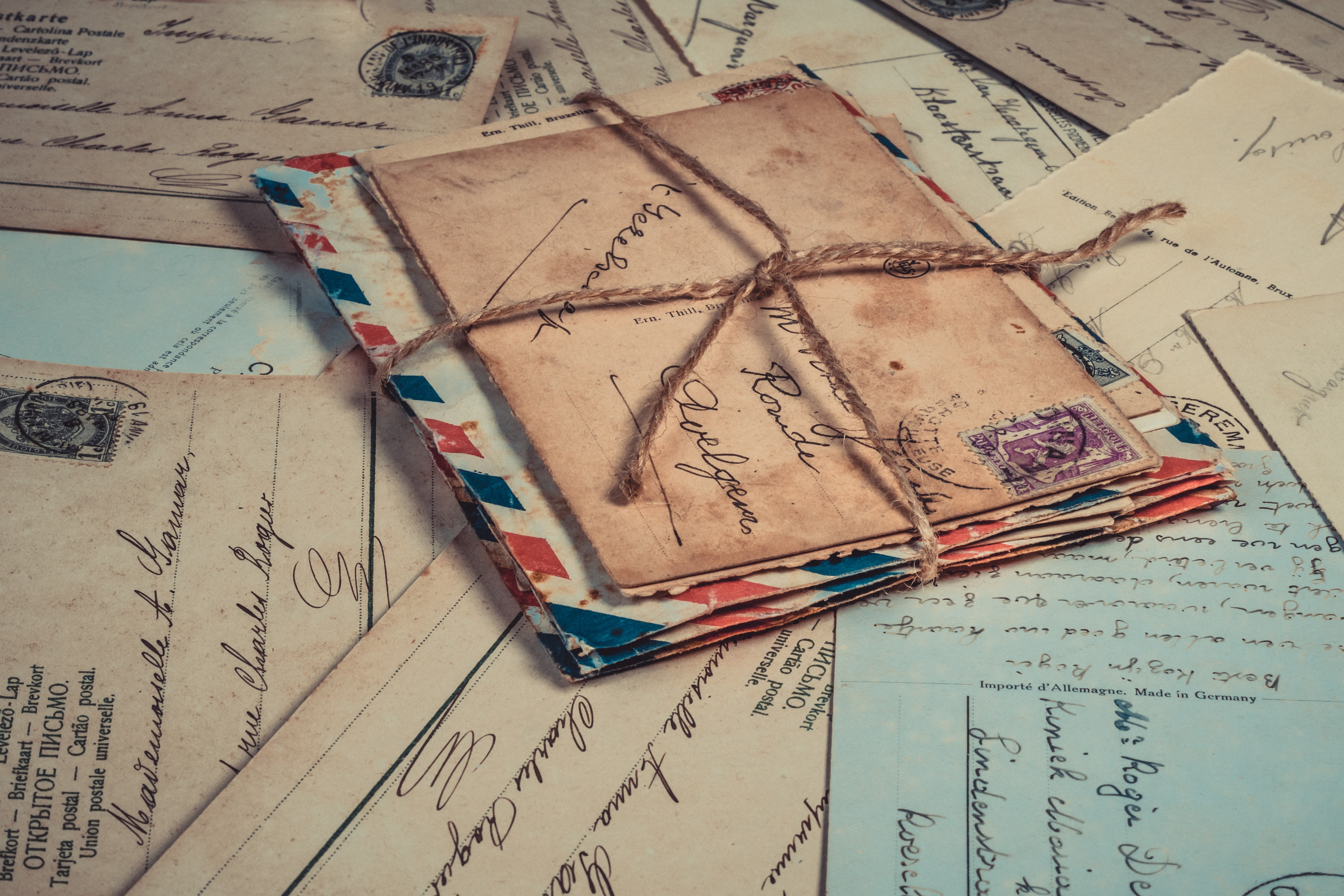 text, letters, bundle, 5K, paper, envelopes, HD Wallpaper
