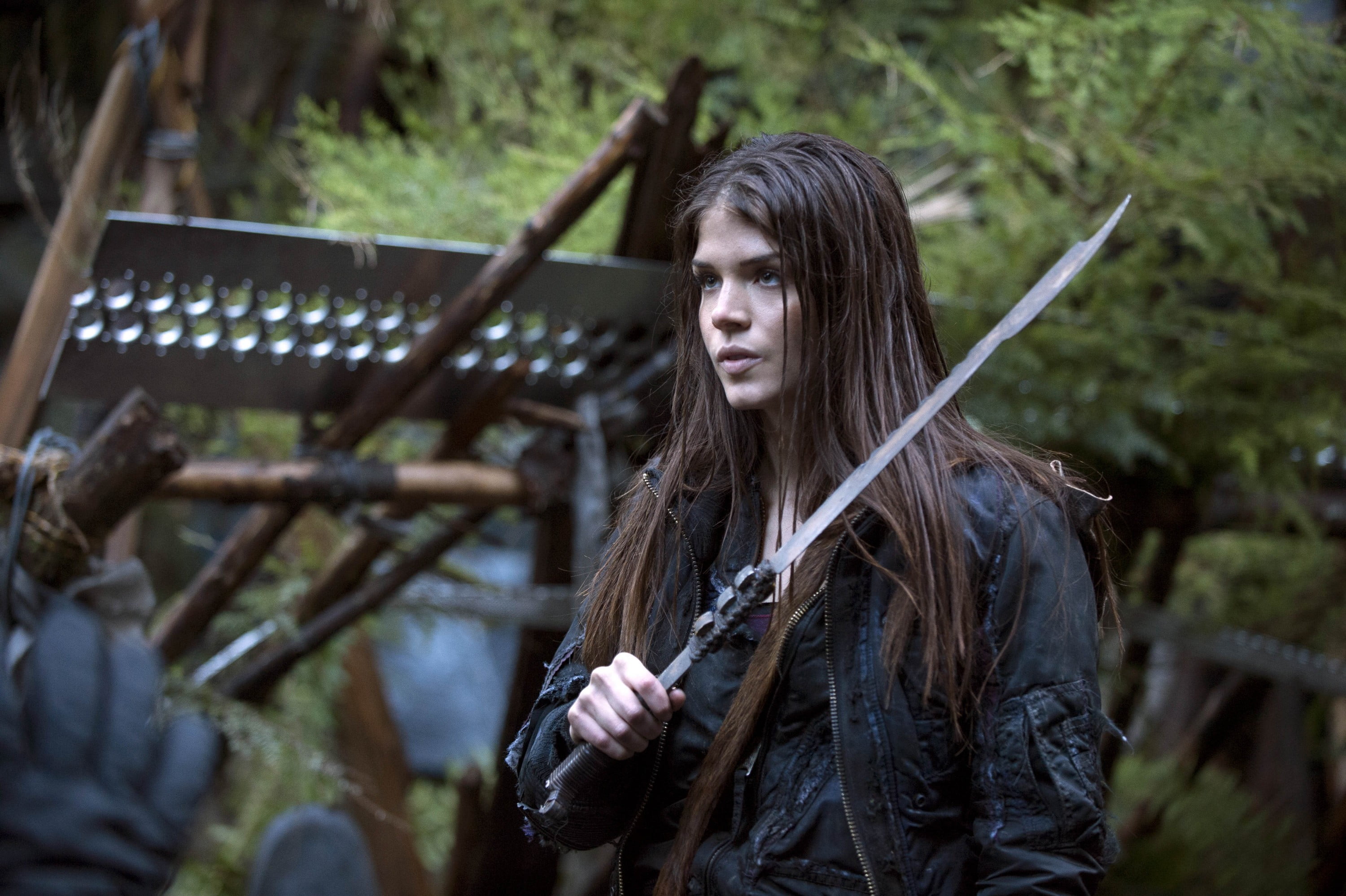 forest, warrior, teenager, leisure activity, hair, adult, hunter, holding, young adult, actress, 2K, young women, one person, weapon, women, clothing, HD Wallpaper