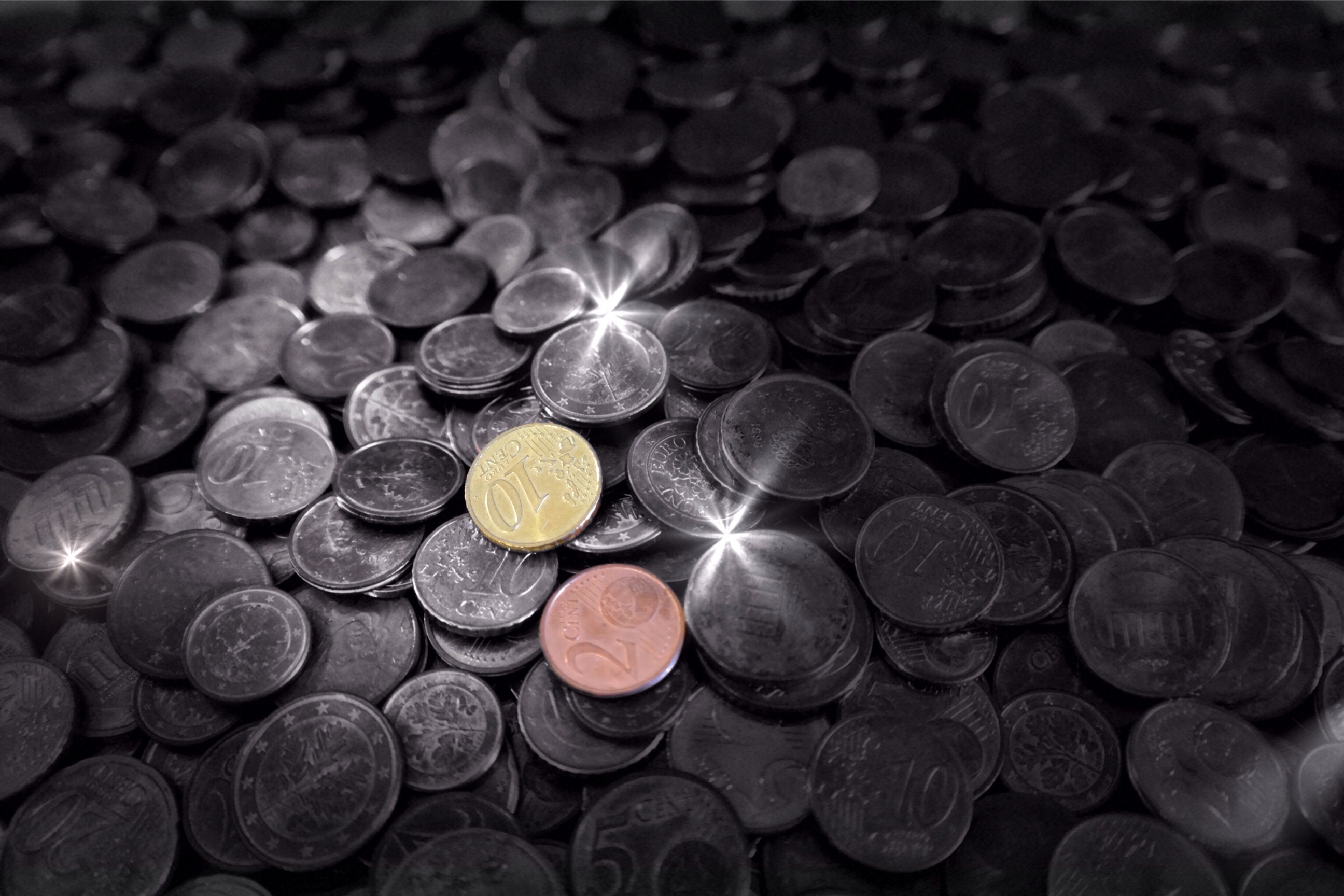 finance, metal, focus, no people, selective, denomination, money, wealth, circle, pink pink, assorted, savings, full frame, currency, economy, photography, HD Wallpaper