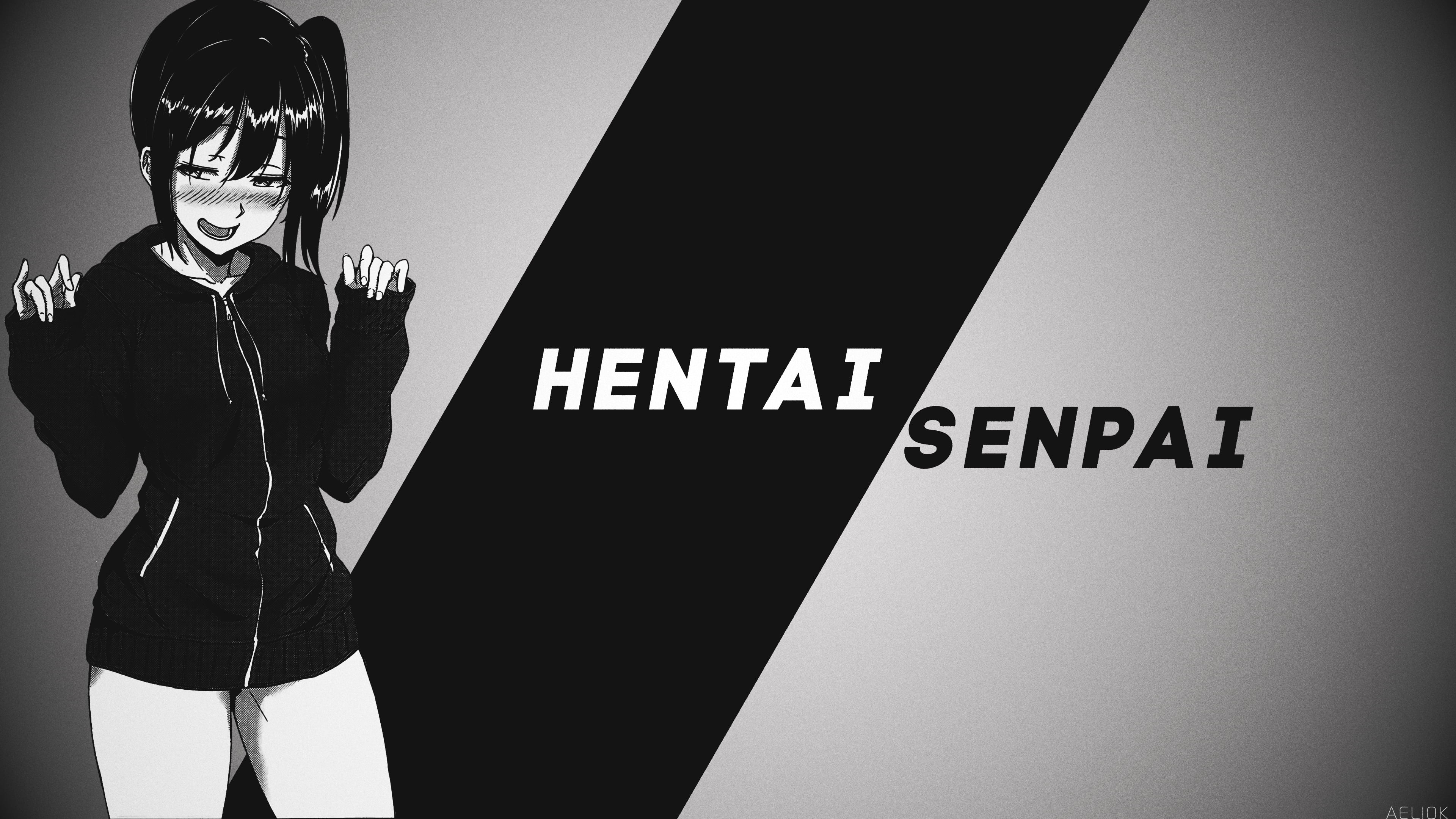 manga, Japanese Art, anime, drawing, 4K, monochrome, Japan, HD Wallpaper