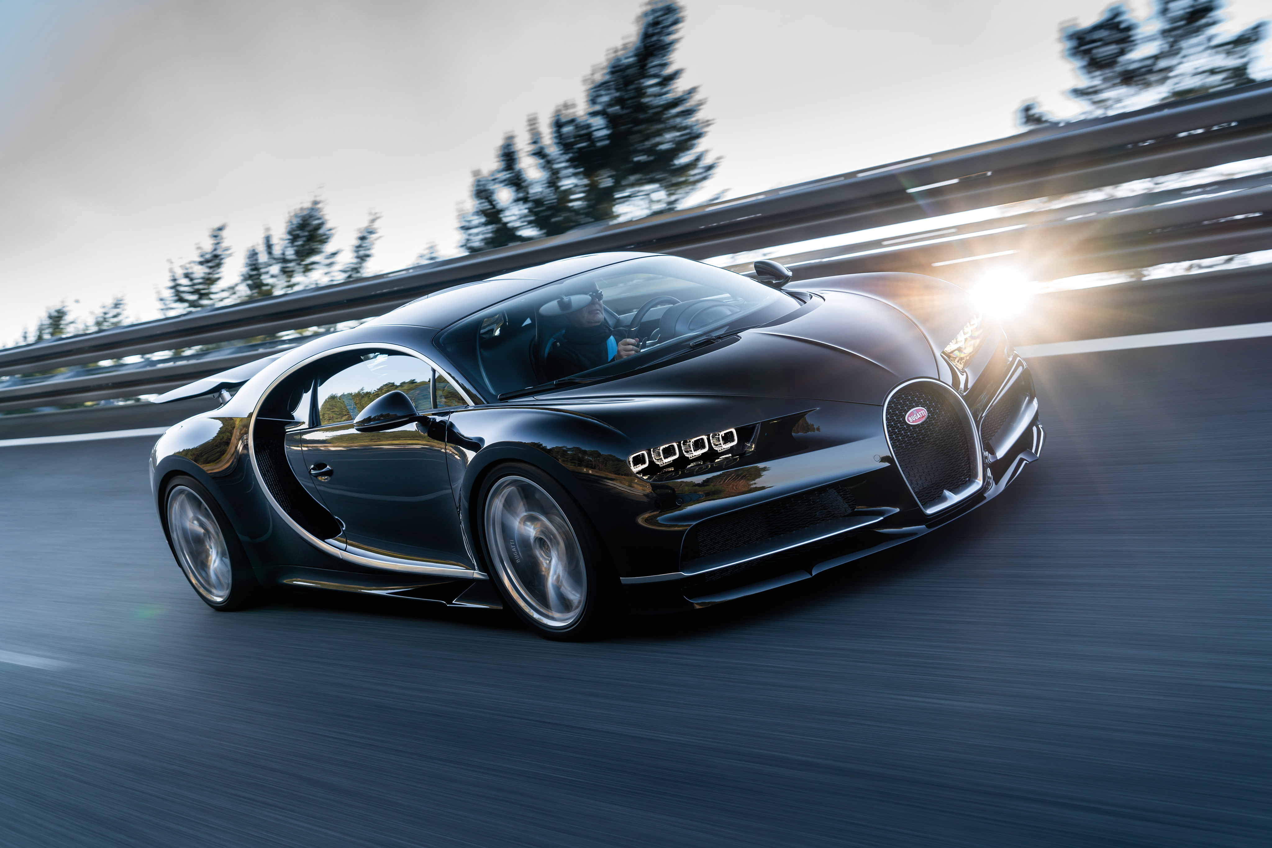 Car, Vehicle, Supercar, Sport Car, 4K, Bugatti Chiron, Bugatti, Black Car, HD Wallpaper